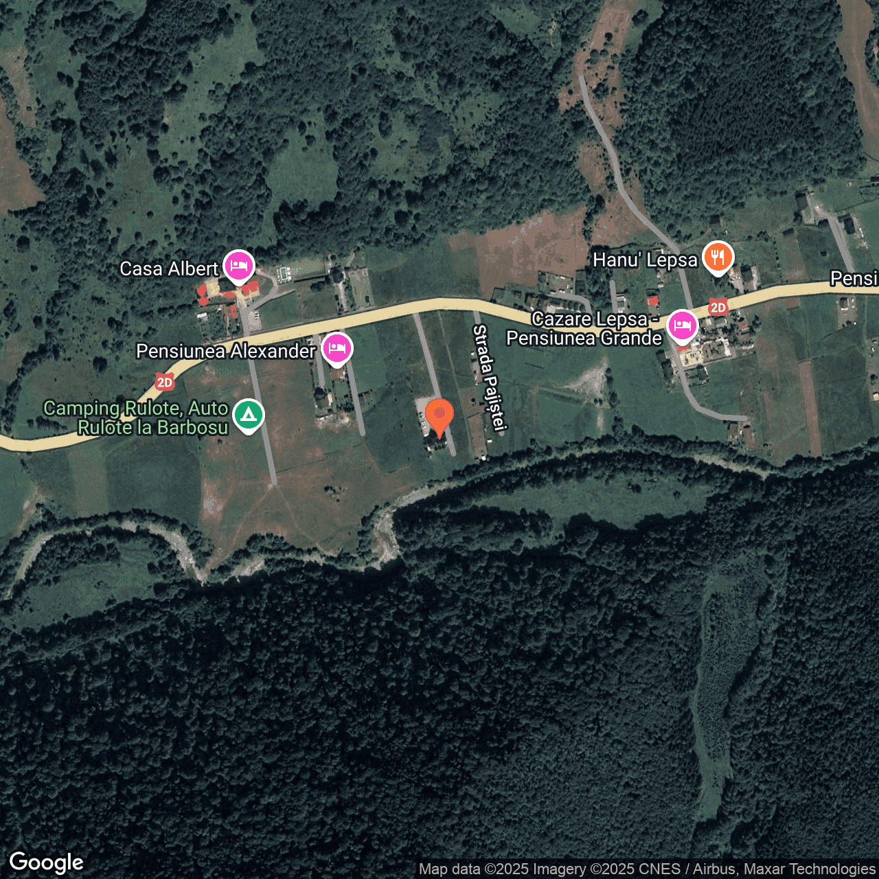 Poza harta hybrid, zoom 16, adresa Lepsa, comuna Tulnici, , judetul