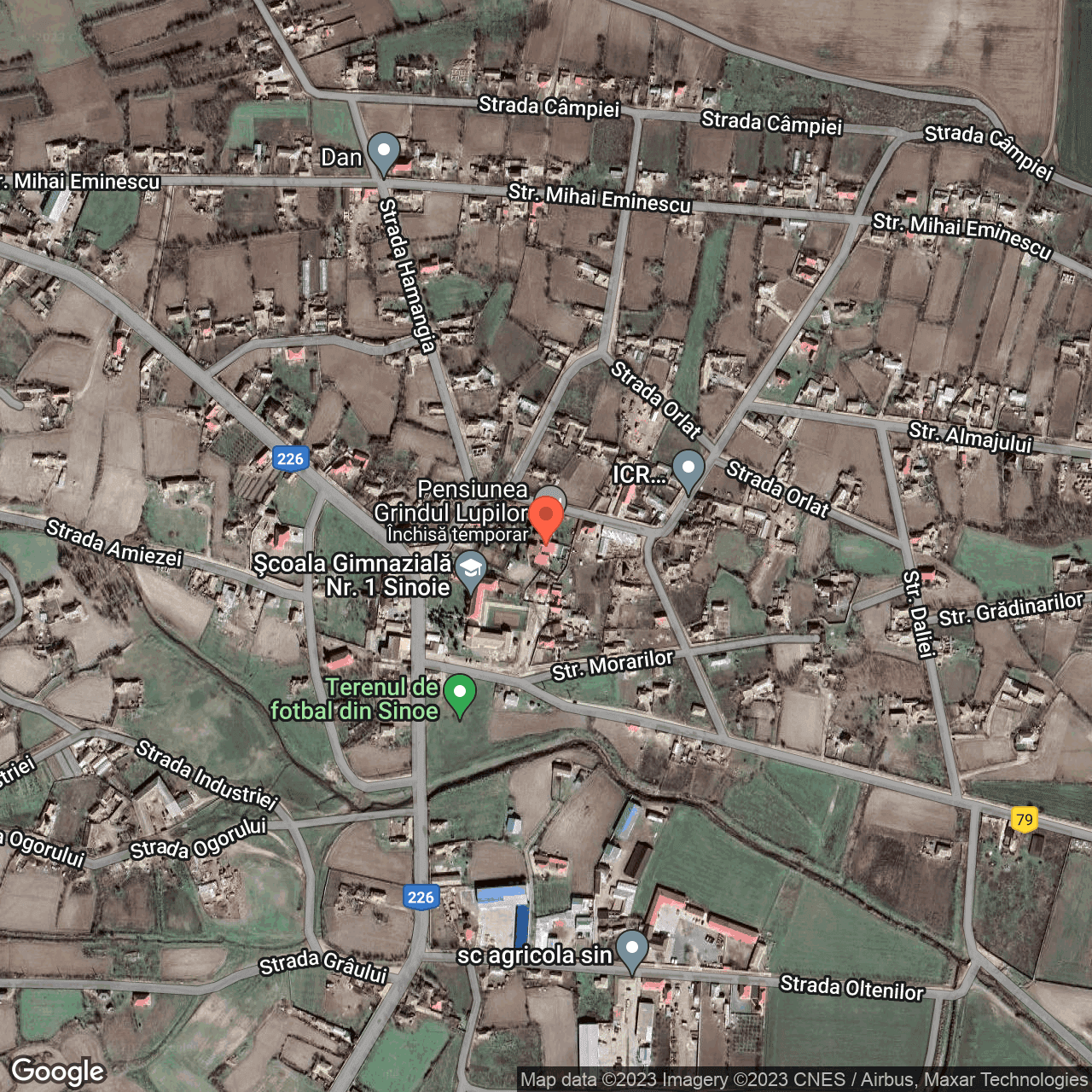 Poza harta hybrid, zoom 16, adresa Oierilor 4 Sinoie, , judetul