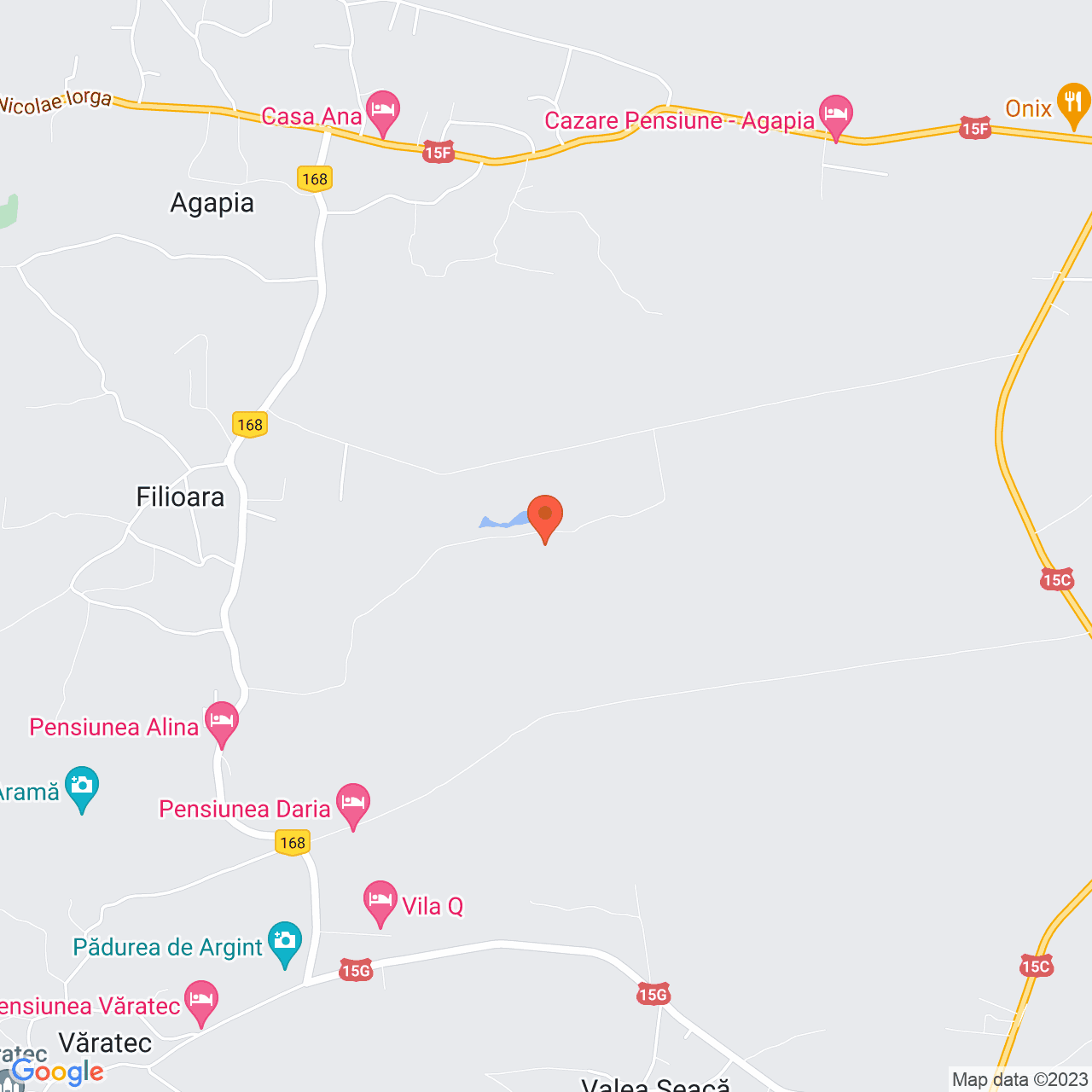 Poza harta streetview, zoom 14, adresa Filioara Agapia, , judetul