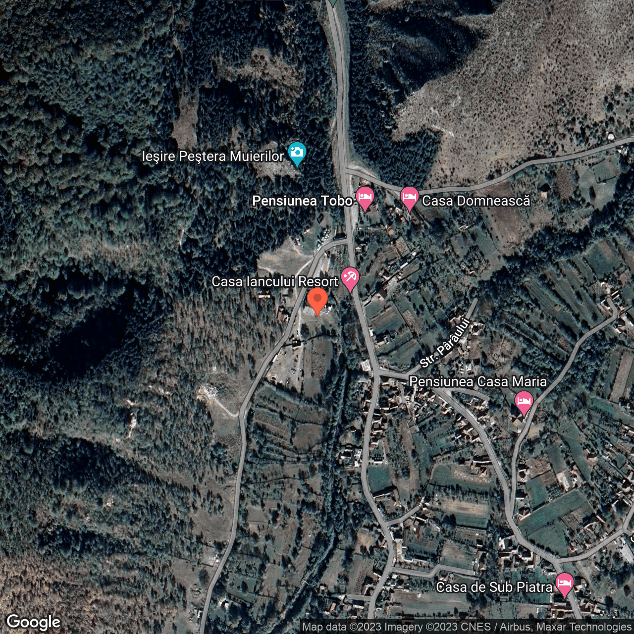 Poza harta hybrid, zoom 16, adresa Baia de Fier, , judetul