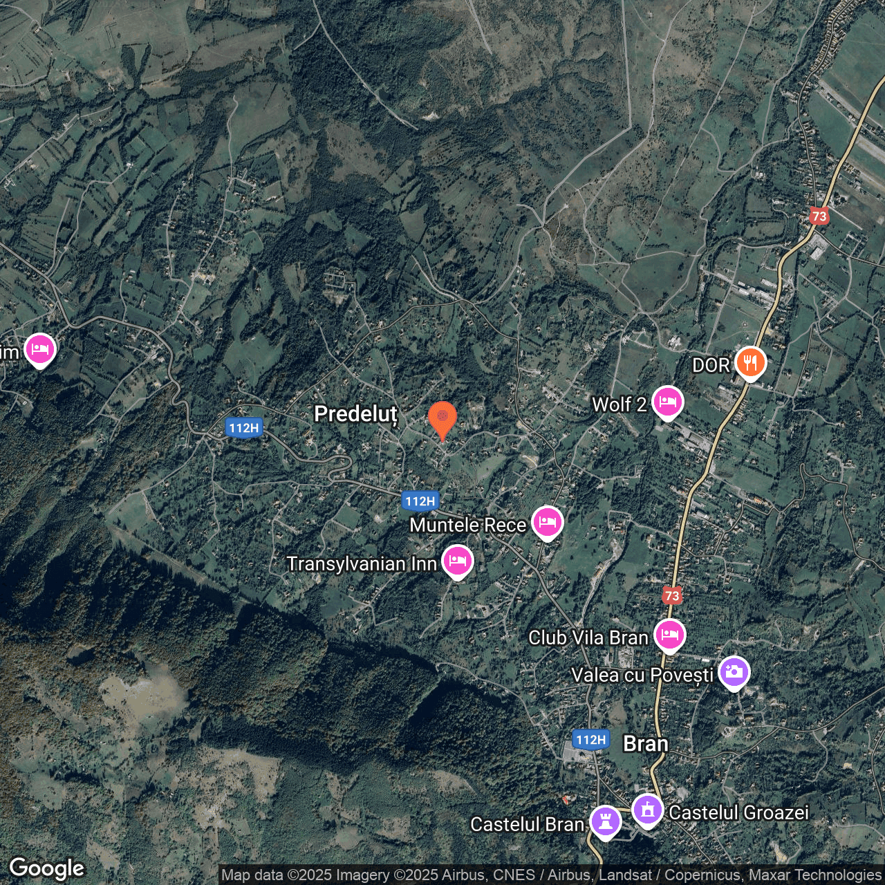 Poza harta hybrid, zoom 14, adresa Strada Pe Tarina Predelut, , judetul
