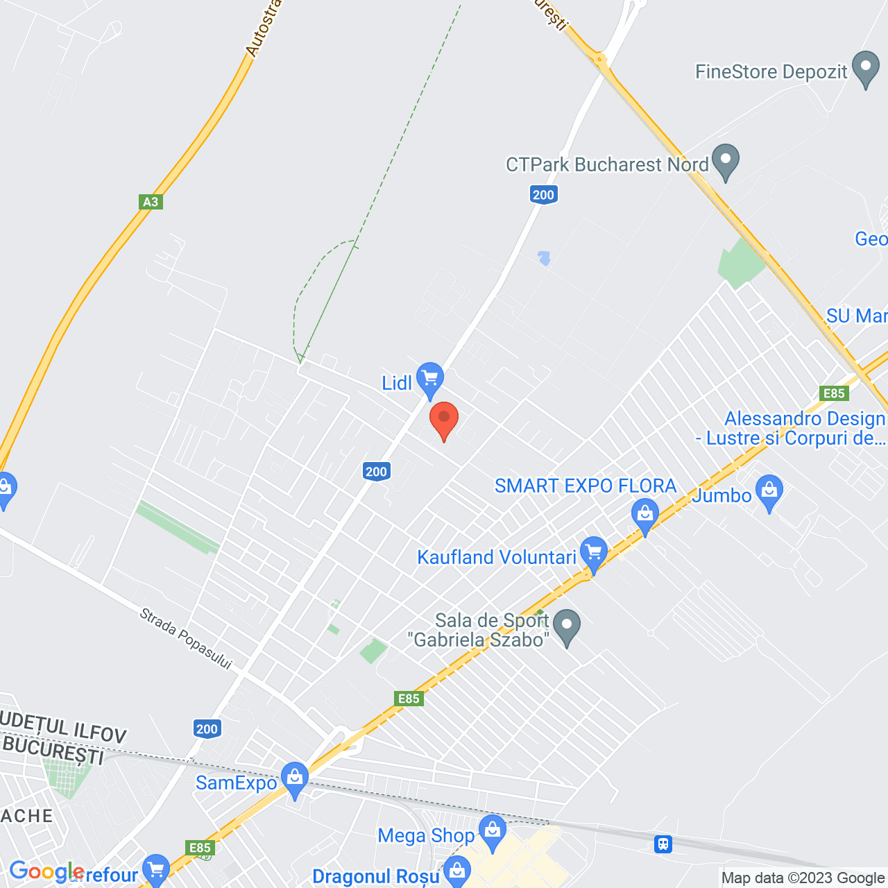 Poza harta streetview, zoom 14, adresa Voluntari , , judetul