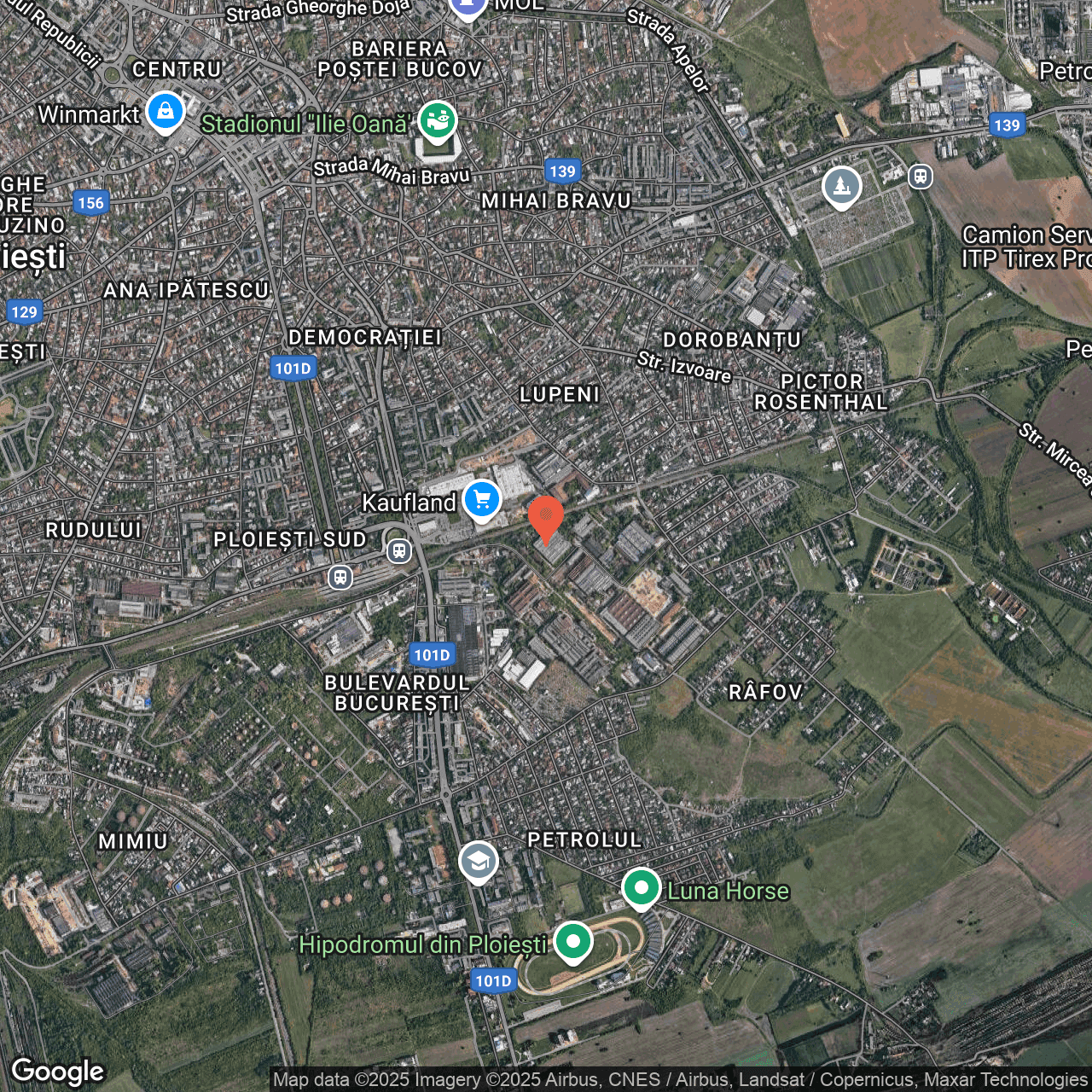 Poza harta hybrid, zoom 14, adresa Strada Marin Mehedinteanu Ploiesti Prahova, , judetul