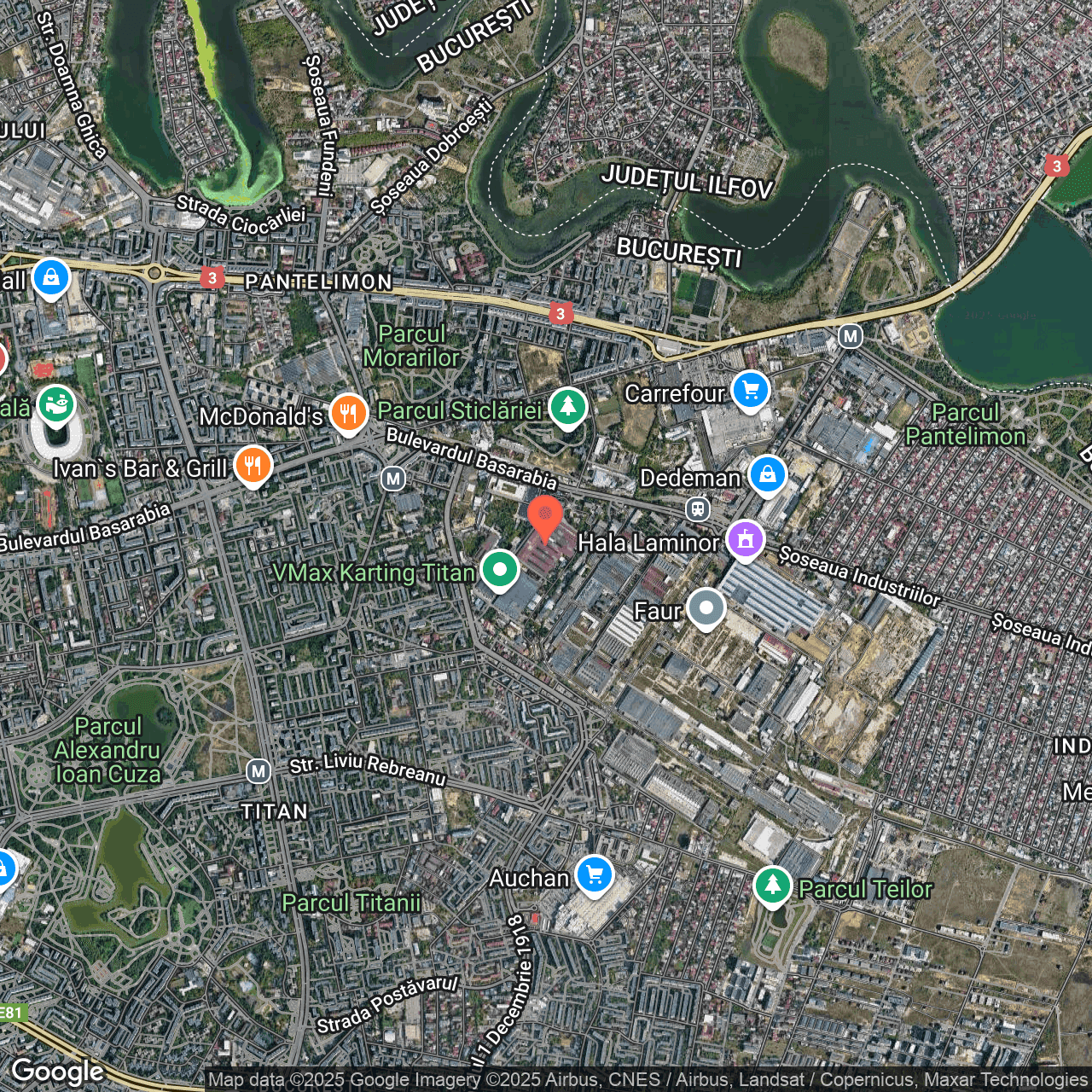 Poza harta hybrid, zoom 14, adresa Bucuresti, B-dul Basarabia, Nr. 250, , judetul