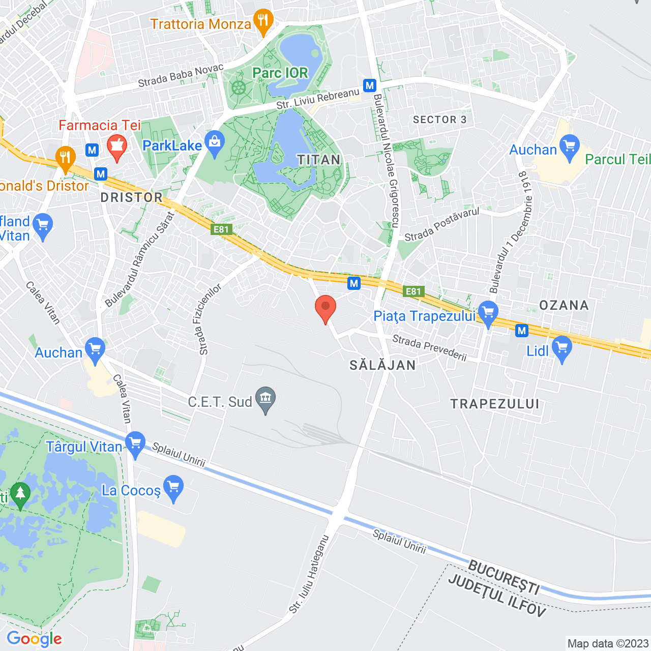 Poza harta streetview, zoom 14, adresa Str. Ilioara, nr. 16, , judetul