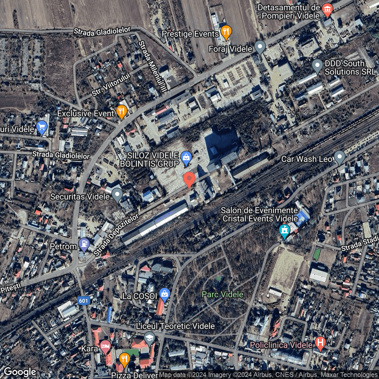 Poza harta hybrid, zoom 16, adresa str. Depozitelor Videle, , judetul