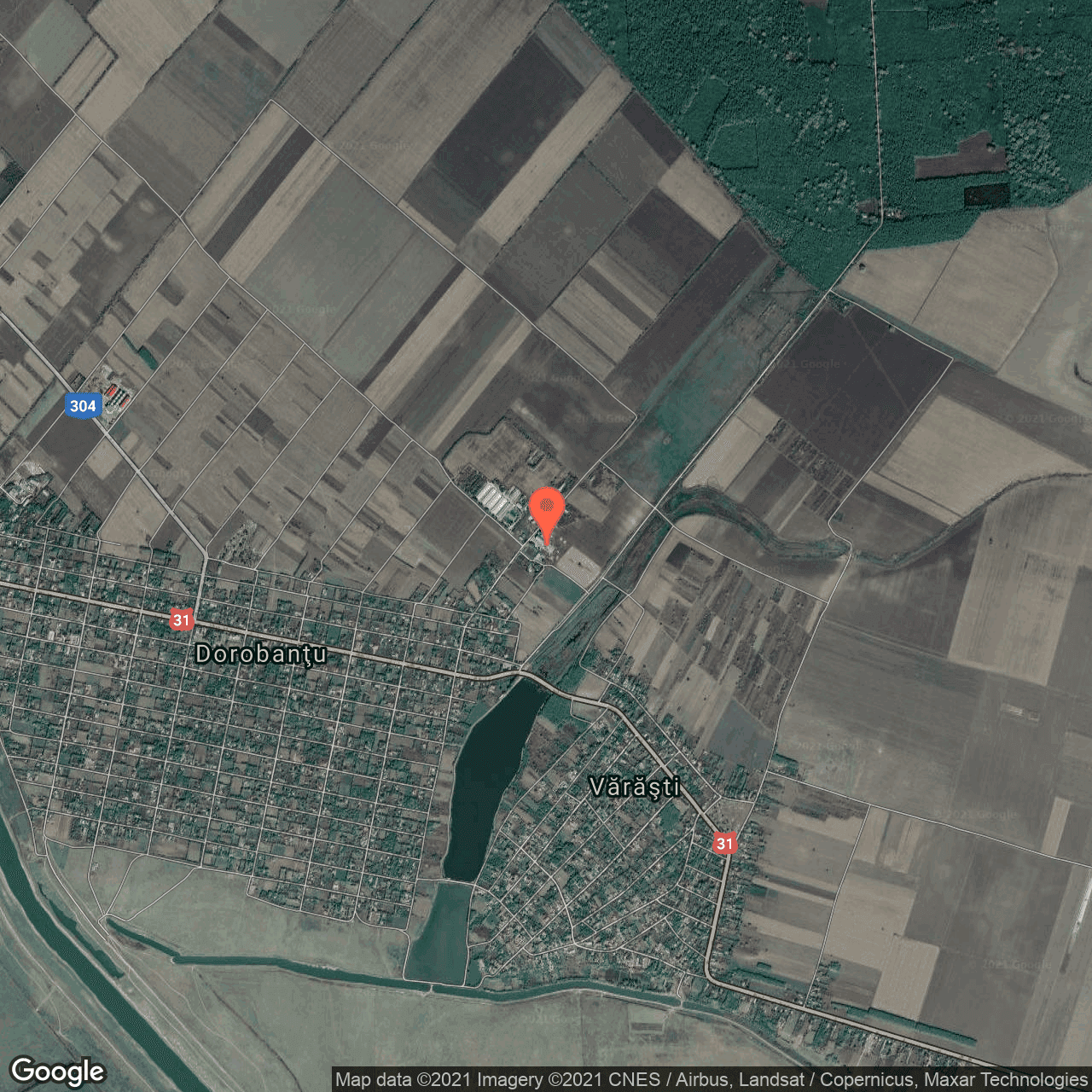 Poza harta hybrid, zoom 14, adresa Dorobantul, Dorobantu, judetul Calarasi