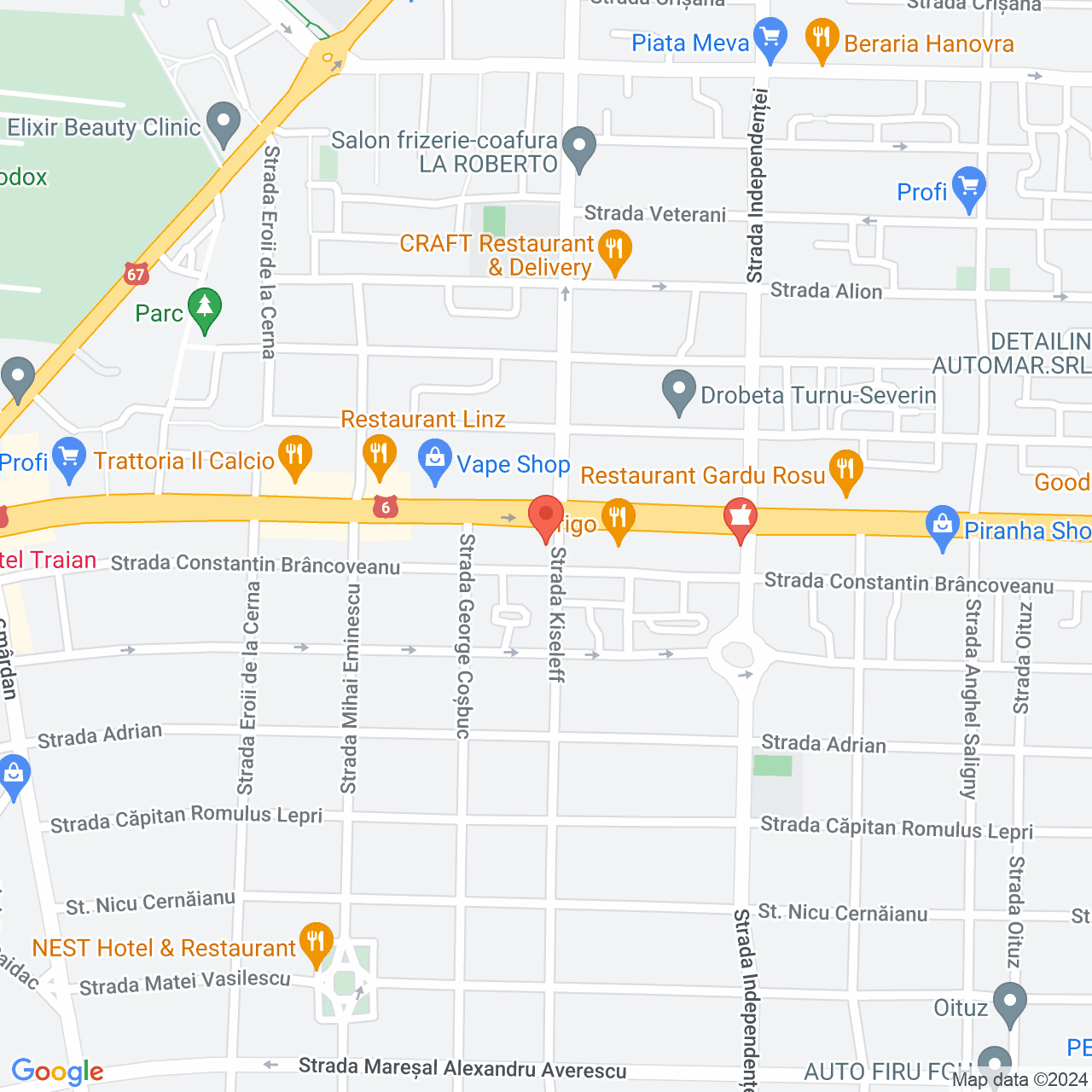 Poza harta streetview, zoom 16, adresa Drobeta Turnu Severin, B‐dul Tudor Vladimirescu, nr.110, , judetul