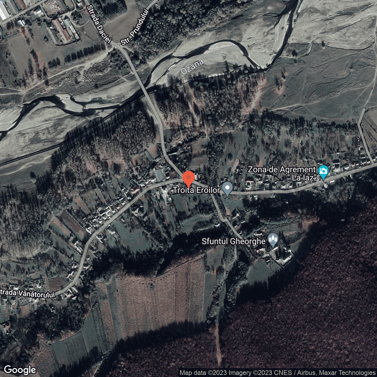 Poza harta hybrid, zoom 16, adresa Targu Neamt str. Vanatorului, nr.50, , judetul