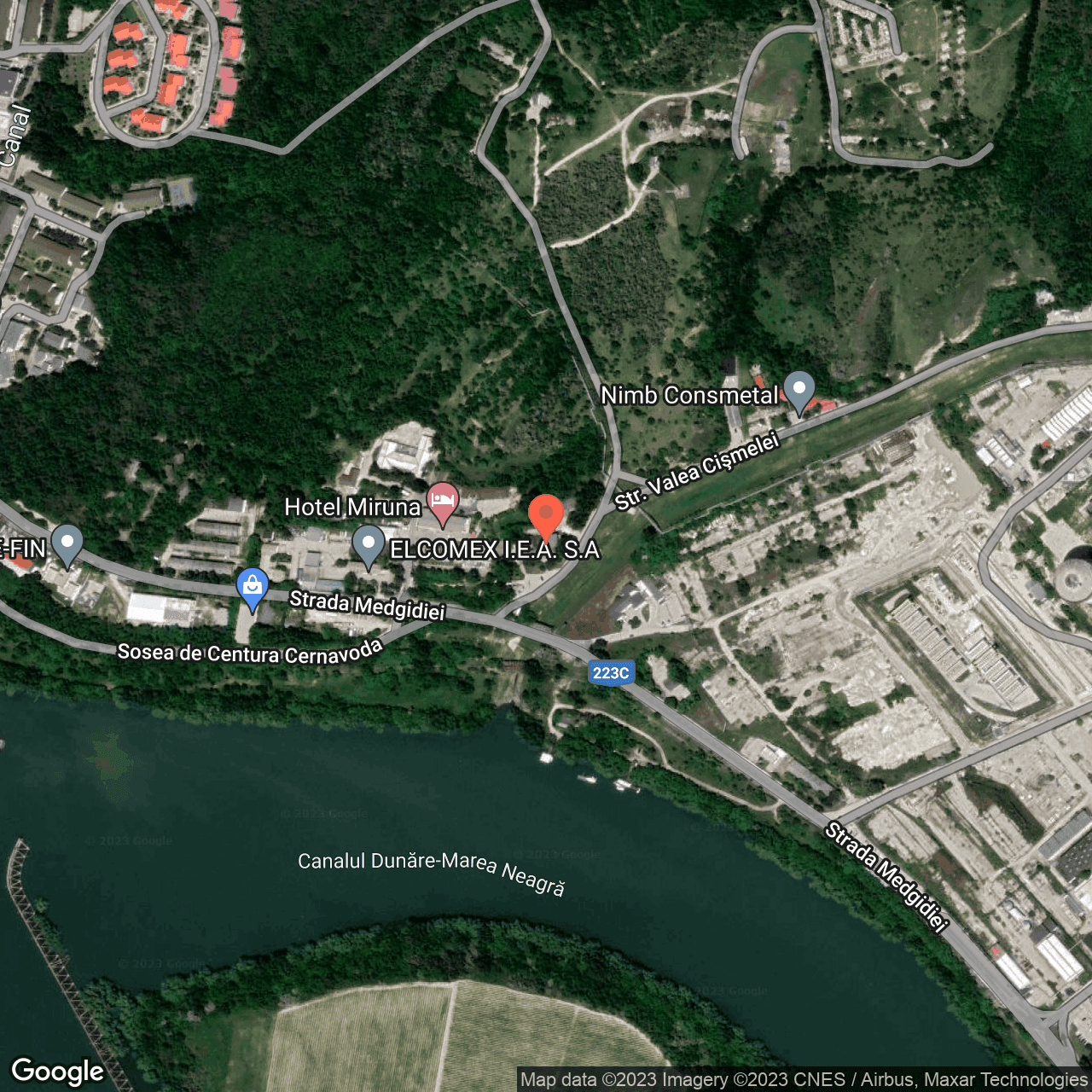 Poza harta hybrid, zoom 16, adresa Cernavoda, Str. Valea Cimelei, nr. 1, , judetul