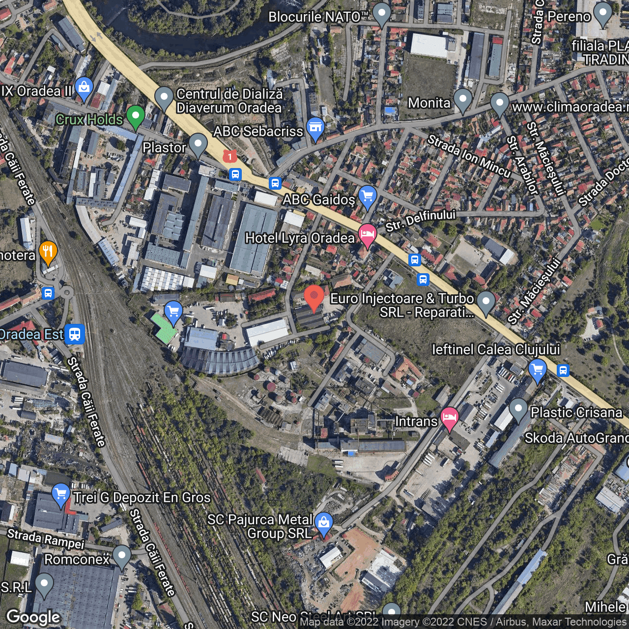 Poza harta hybrid, zoom 16, adresa Lotrului 9, Oradea, judetul Bihor