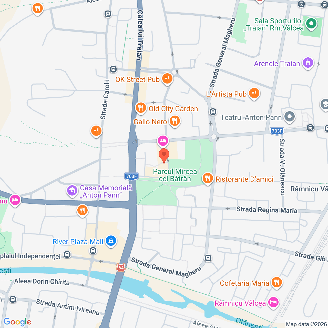 Poza harta streetview, zoom 16, adresa Râmnicu Vâlcea, Str. SCUARUL MIRCEA CEL BATRAN, Nr. 6, , judetul