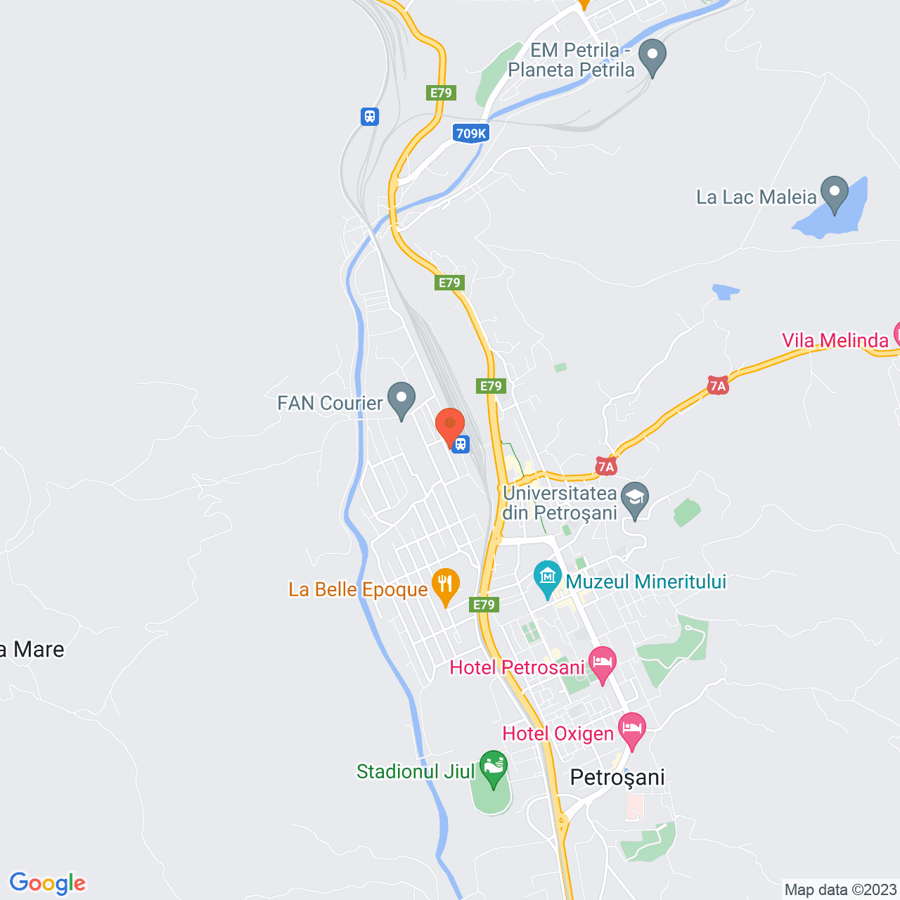 Poza harta streetview, zoom 14, adresa Petrosani, , judetul