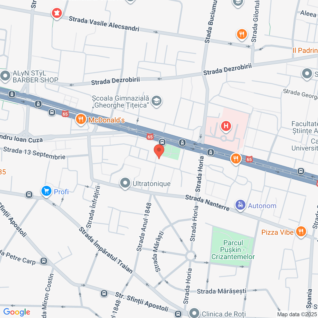 Poza harta streetview, zoom 16, adresa Craiova, str. Calea Bucuresti, nr. 34, bl. A8, , judetul