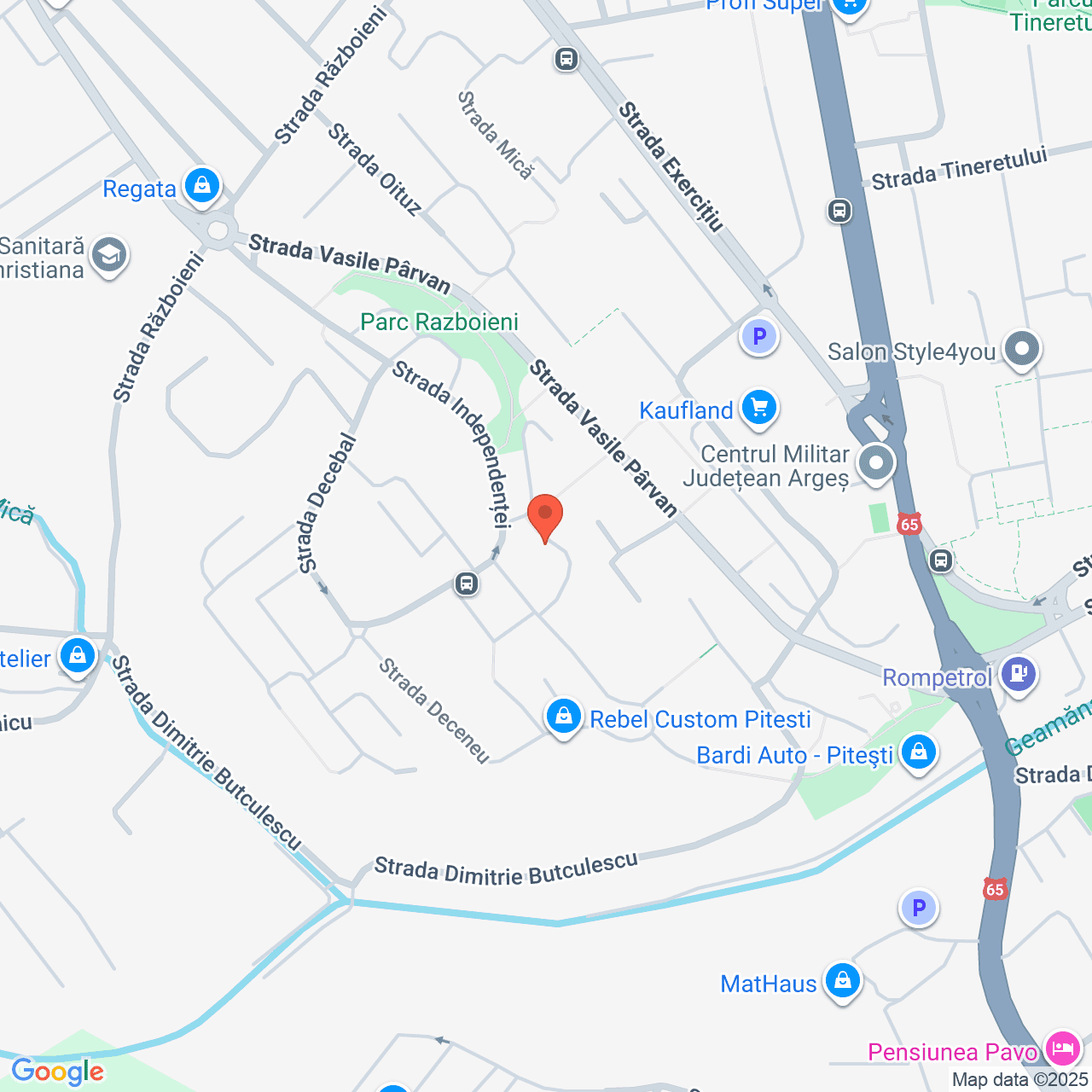 Poza harta streetview, zoom 16, adresa Razboieni Pitesti, , judetul