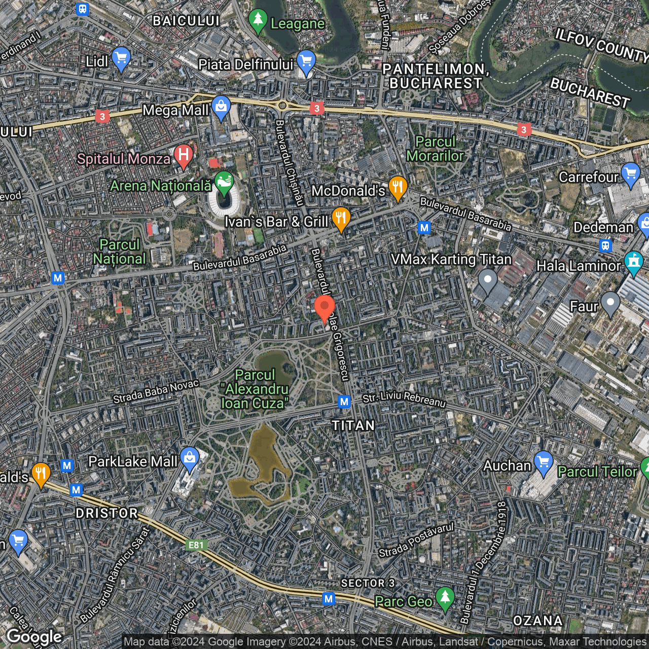 Poza harta hybrid, zoom 14, adresa Bucuresti, str. Constantin Brancusi 13, , judetul