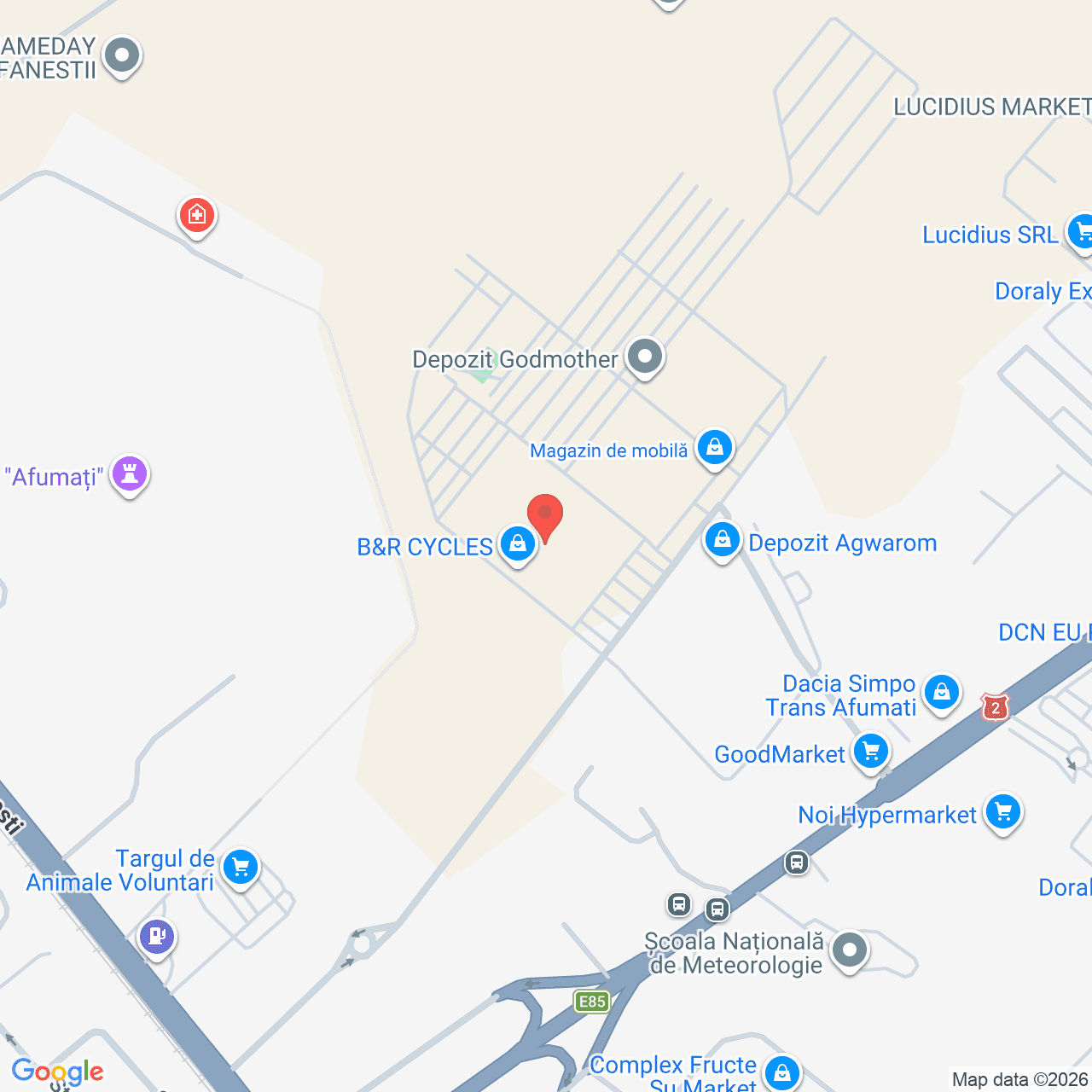 Poza harta streetview, zoom 16, adresa Afumati Ilfov, , judetul