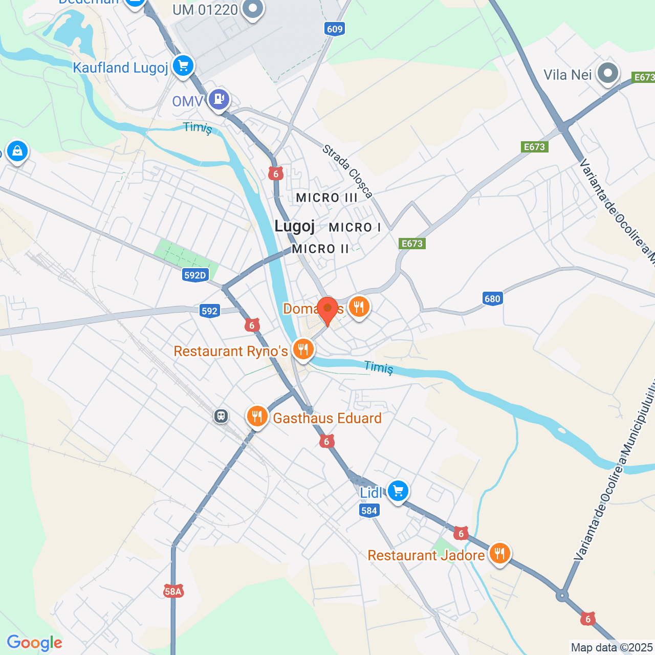 Poza harta streetview, zoom 14, adresa Lugoj str. Somesului nr. 2, , judetul