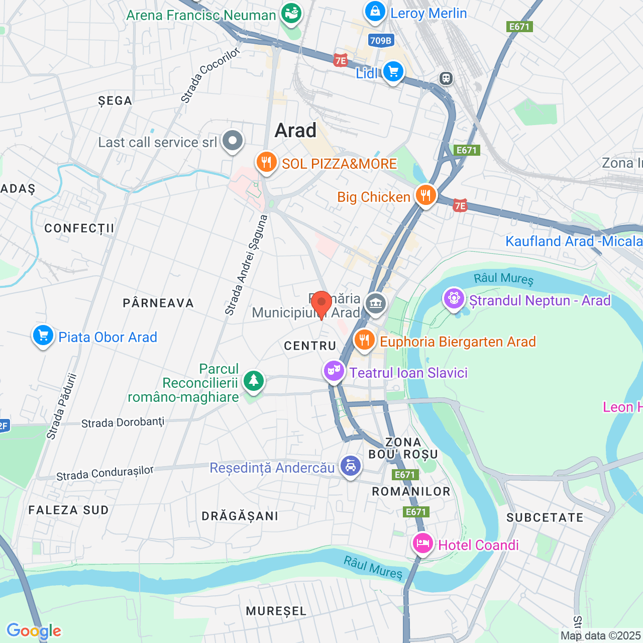 Poza harta streetview, zoom 14, adresa Arad, str. Episcopiei, nr. 11, , judetul