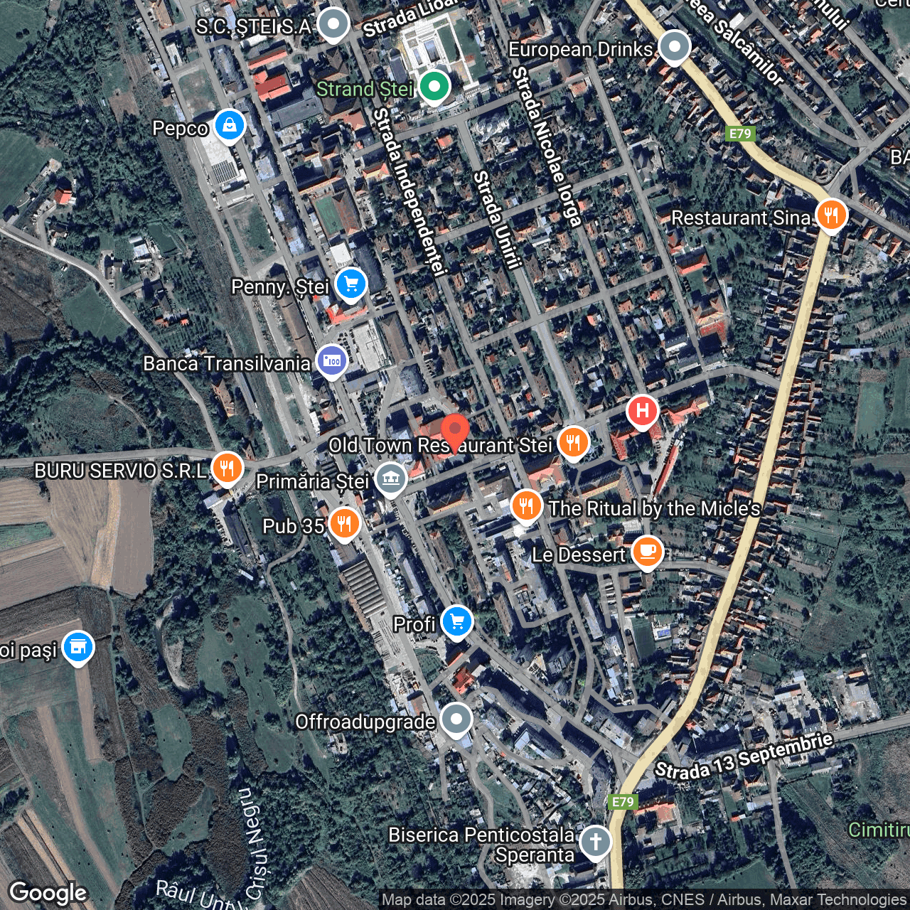 Poza harta hybrid, zoom 16, adresa Stei str. Cuza Voda nr.6, , judetul