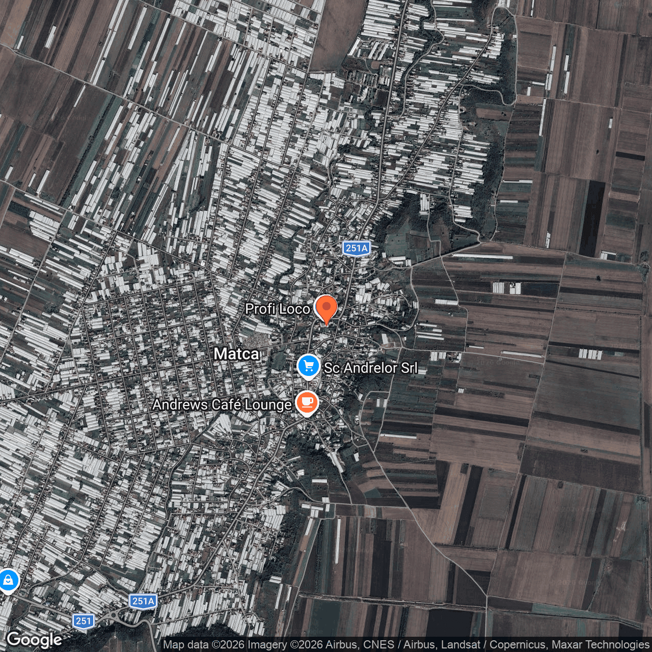 Poza harta hybrid, zoom 14, adresa Matca Galati, , judetul