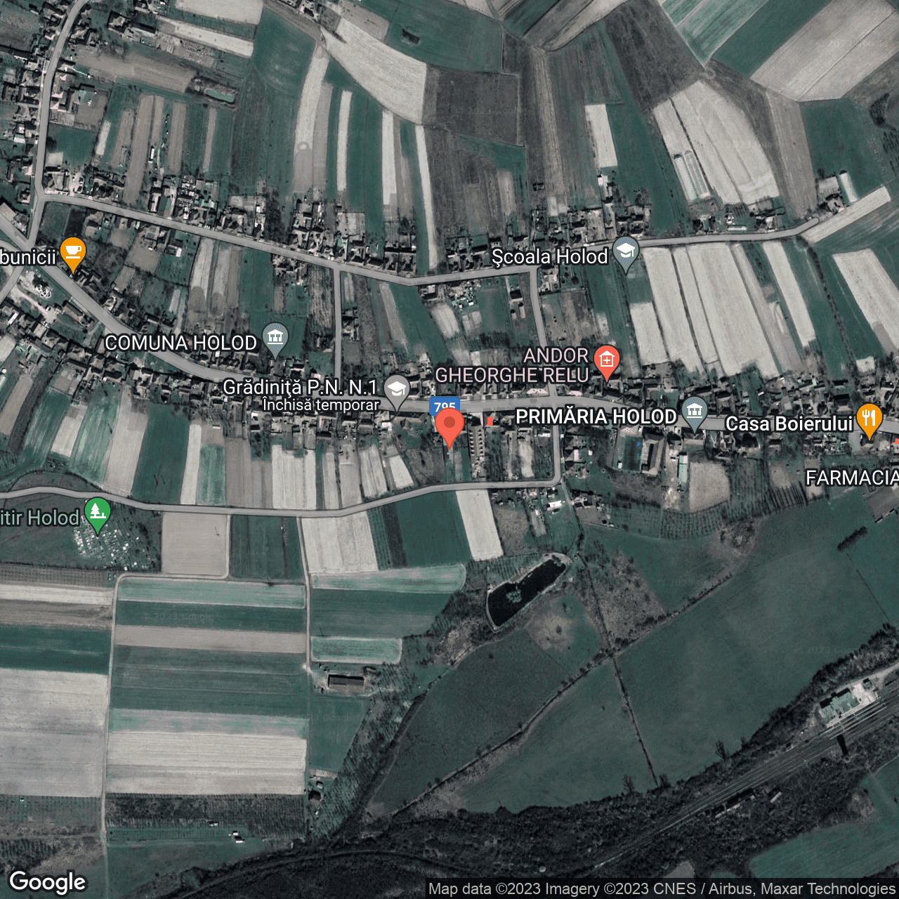 Poza harta hybrid, zoom 16, adresa Holod, , judetul