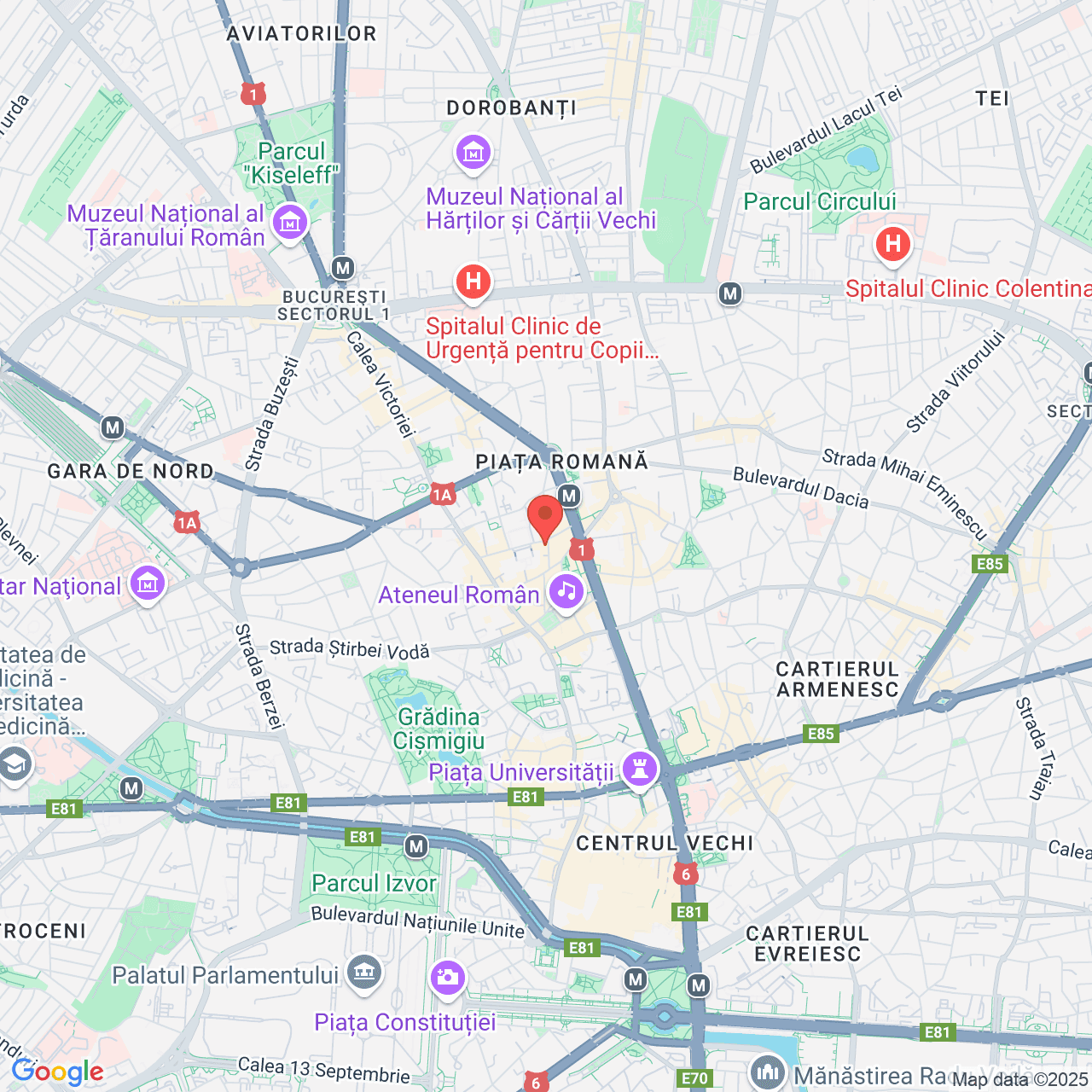 Poza harta streetview, zoom 14, adresa București, Str. Mendeleev nr. 7-15, , judetul