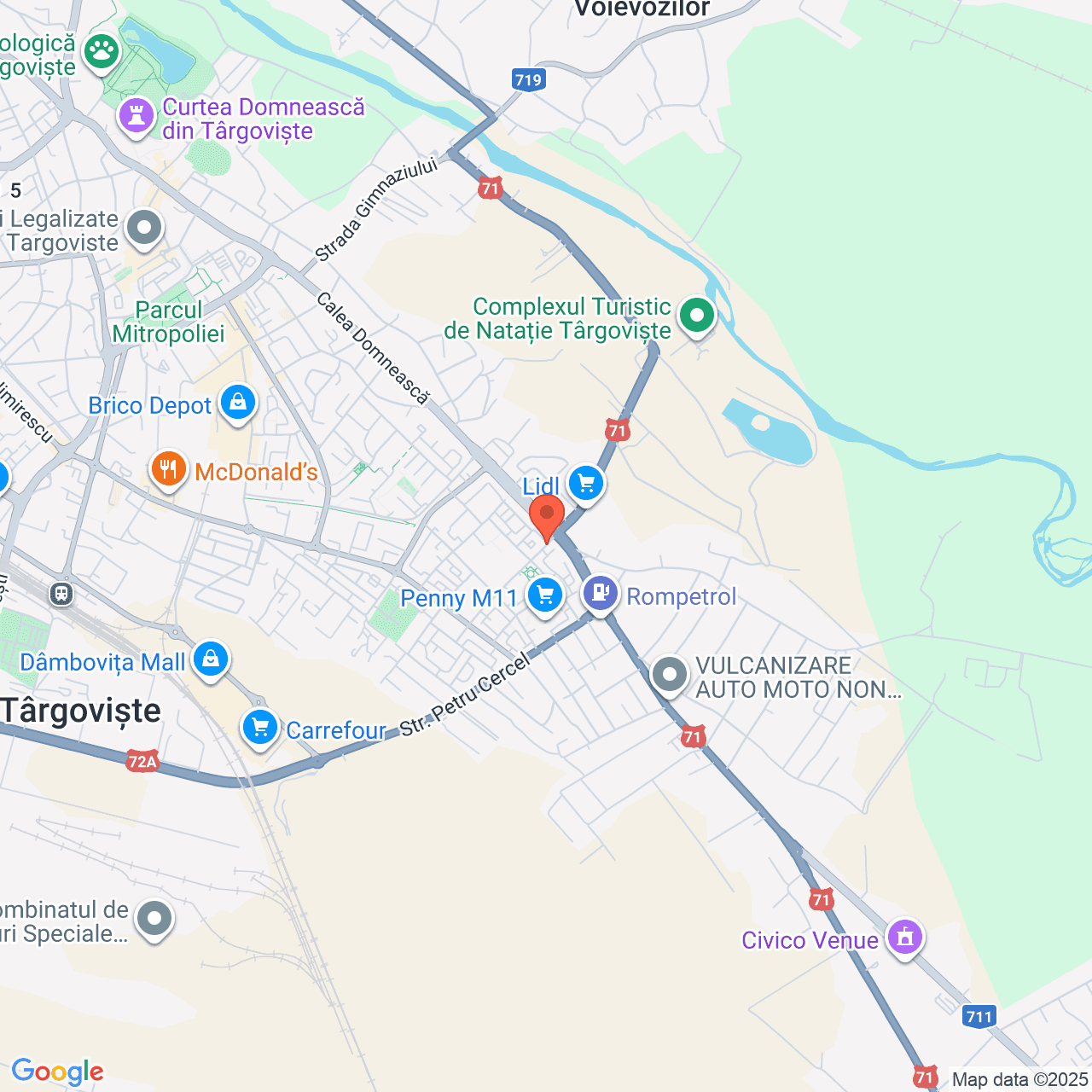 Poza harta streetview, zoom 14, adresa Targoviste, Strada Vlad Tepes, Nr 10, Bloc N1C, , judetul