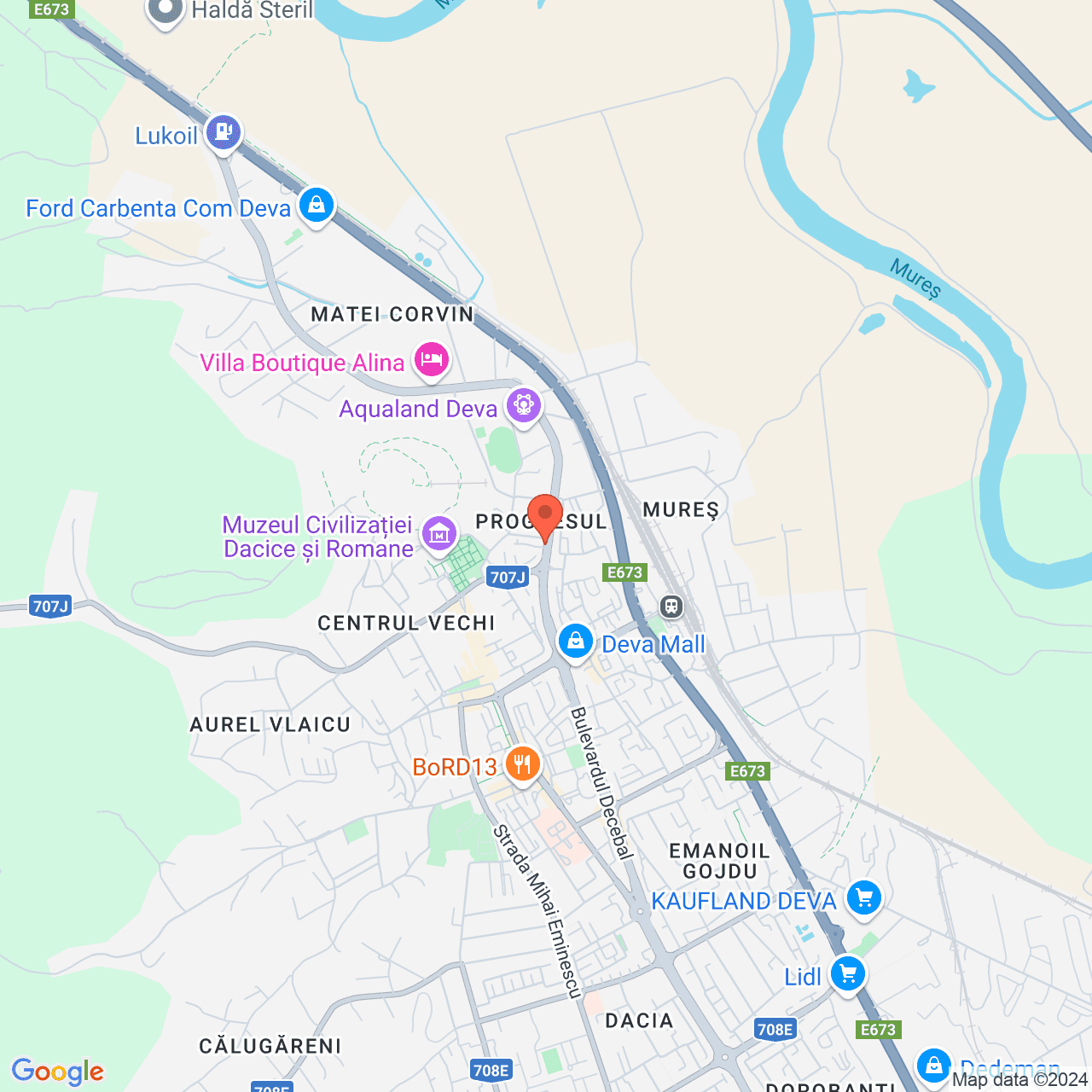 Poza harta streetview, zoom 14, adresa Deva, Str.Horea, Bl.5, , judetul