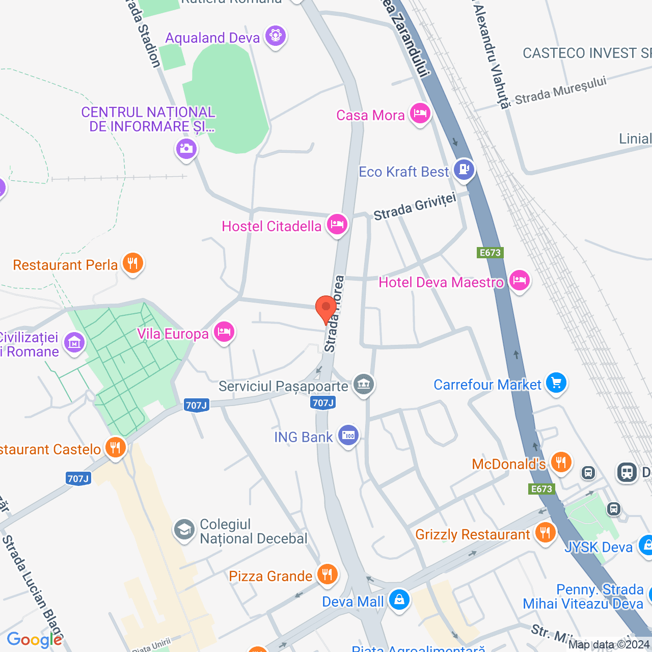 Poza harta streetview, zoom 16, adresa Deva, Str.Horea, Bl.5, , judetul