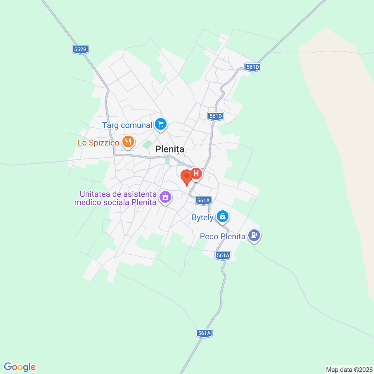 Poza harta streetview, zoom 14, adresa Plenita, str. Lalelelor, nr. 5, , judetul