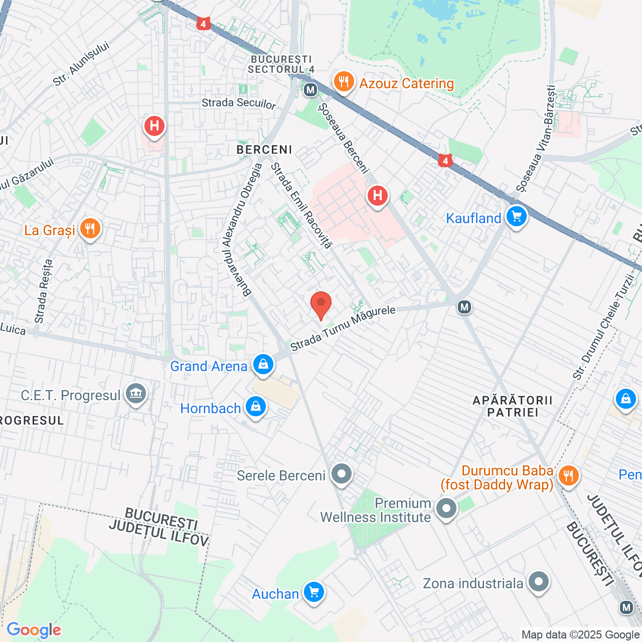 Poza harta streetview, zoom 14, adresa Str. Turnu Magurele , sector 4, mun. Bucuresti, , judetul