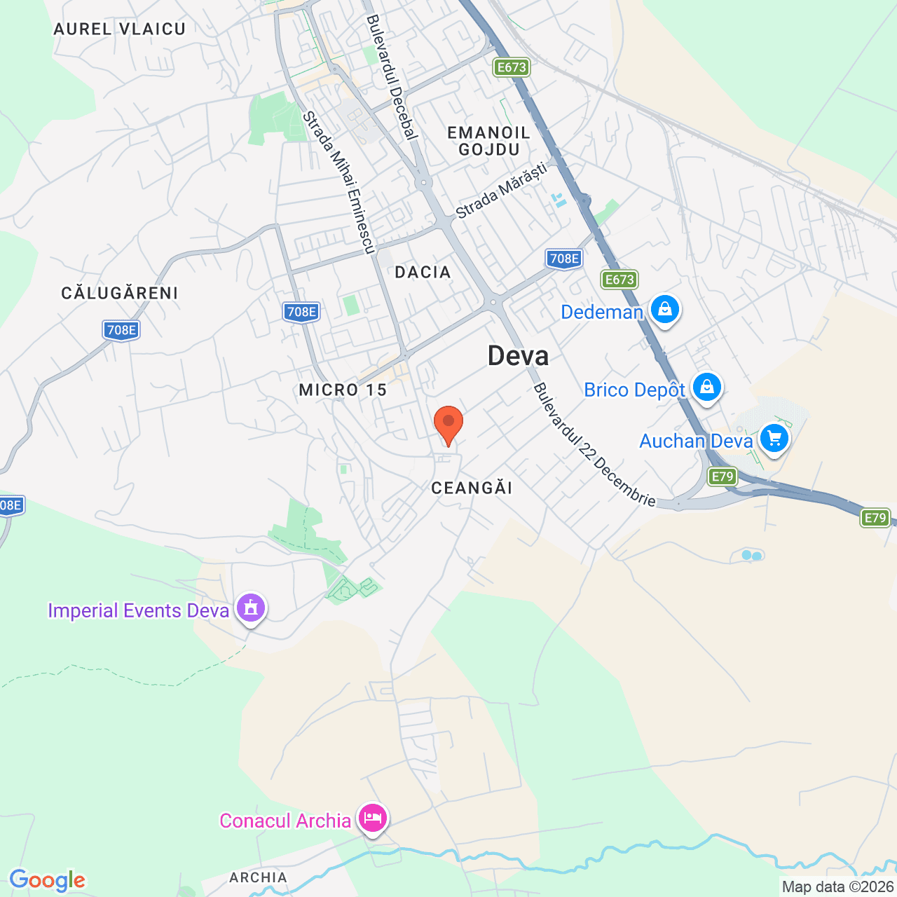 Poza harta streetview, zoom 14, adresa Deva, Strada Pietroasa, nr. 23, , judetul