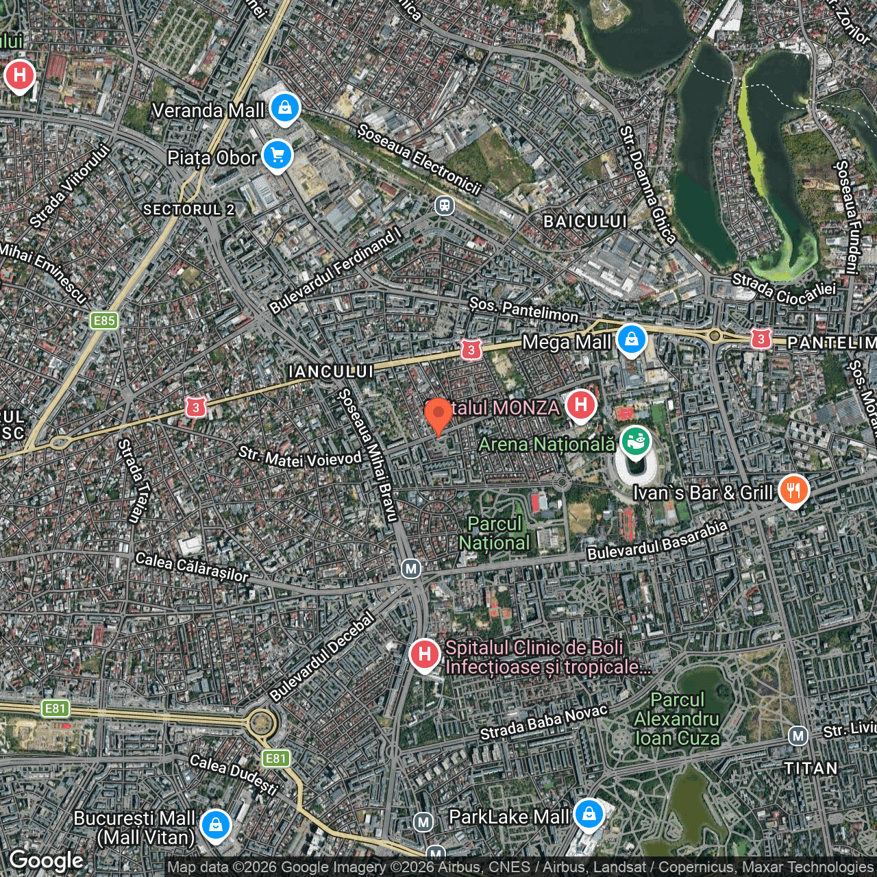 Poza harta hybrid, zoom 14, adresa Bucuresti, str. Vatra Luminoasa, nr 38-52, , judetul