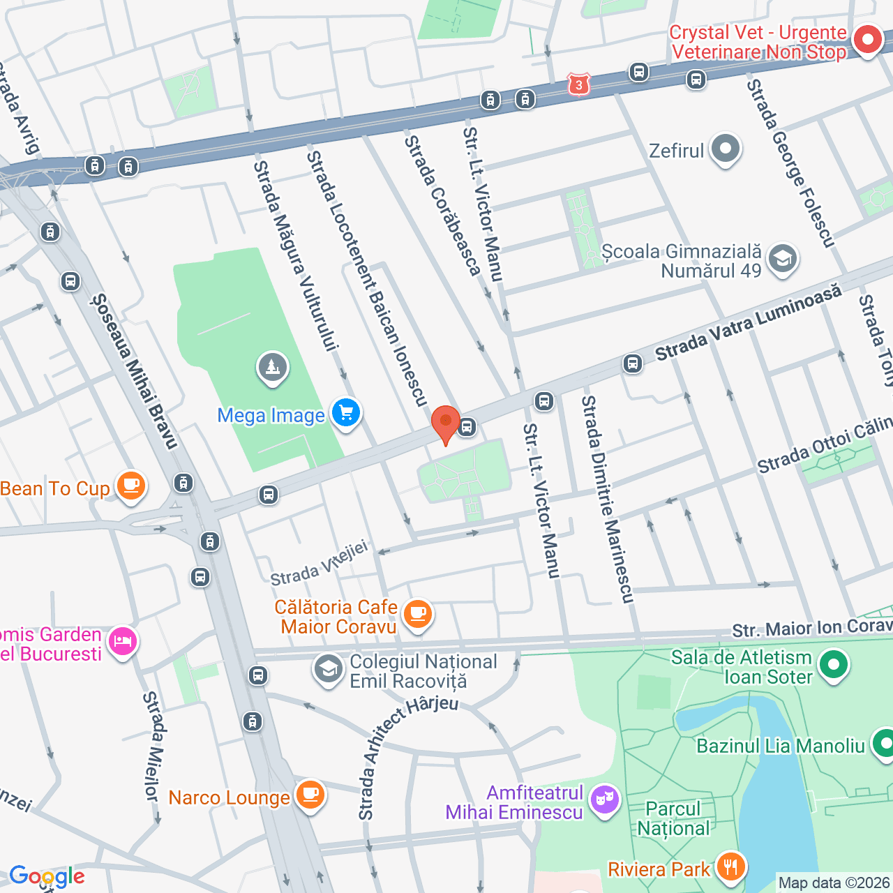 Poza harta streetview, zoom 16, adresa Bucuresti, str. Vatra Luminoasa, nr 38-52, , judetul