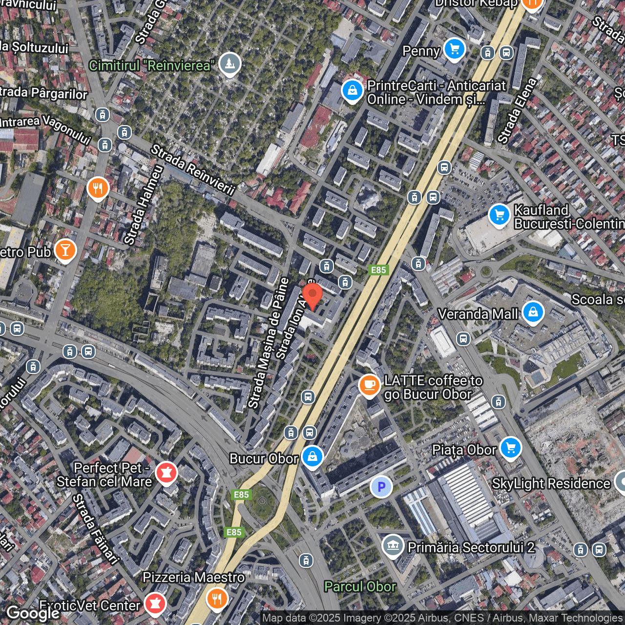 Poza harta hybrid, zoom 16, adresa Sos. Colentina Nr.1, Bl.34, sector 2, Bucuresti, , judetul