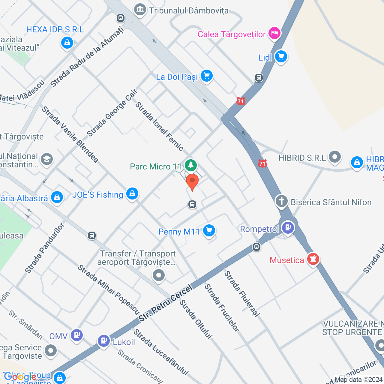 Poza harta streetview, zoom 16, adresa Targoviste, str. Cpt. Stanica Ilie, nr. 2A, , judetul