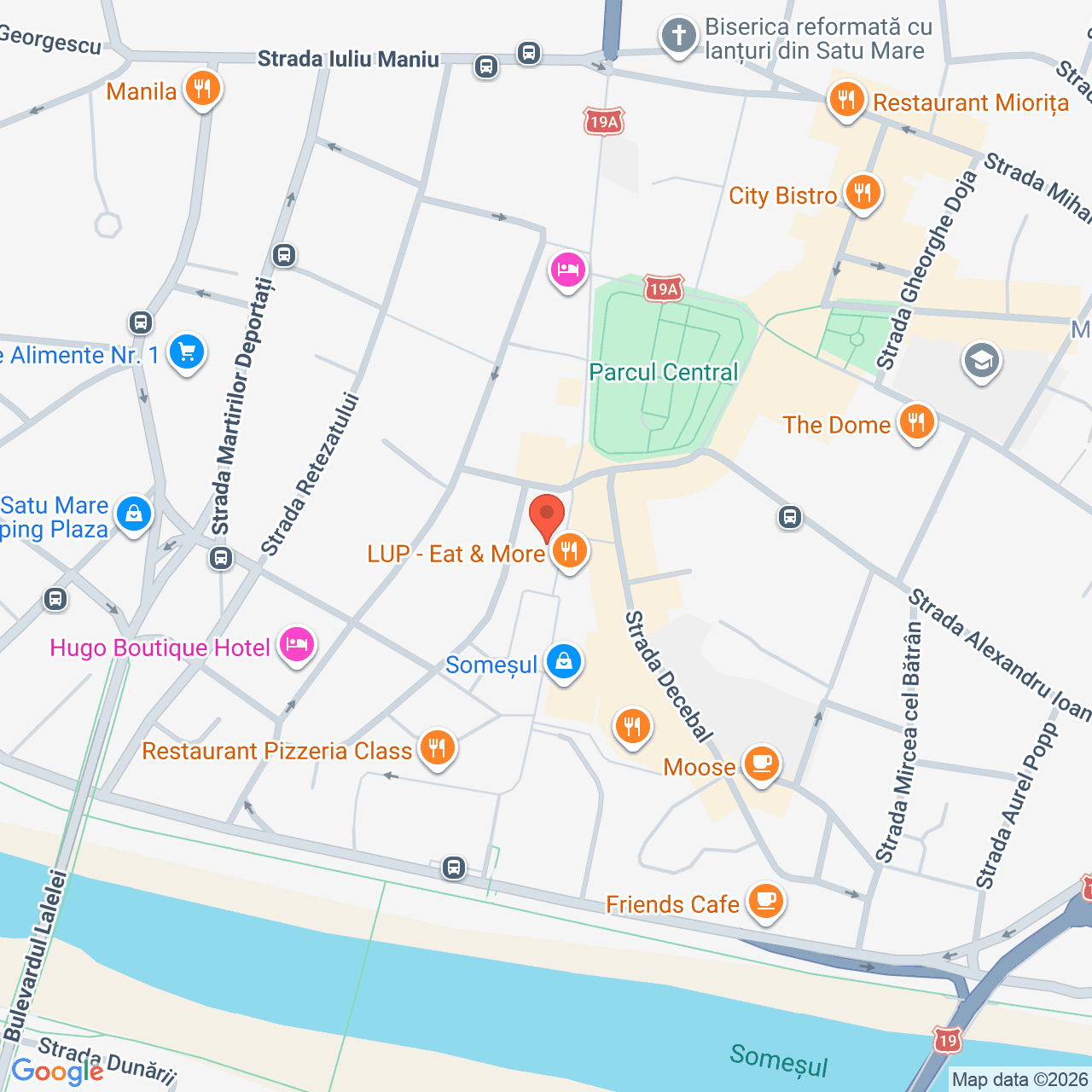 Poza harta streetview, zoom 16, adresa Strada Corneliu Coposu nr. 1, Municipiul Satu Mare, , judetul