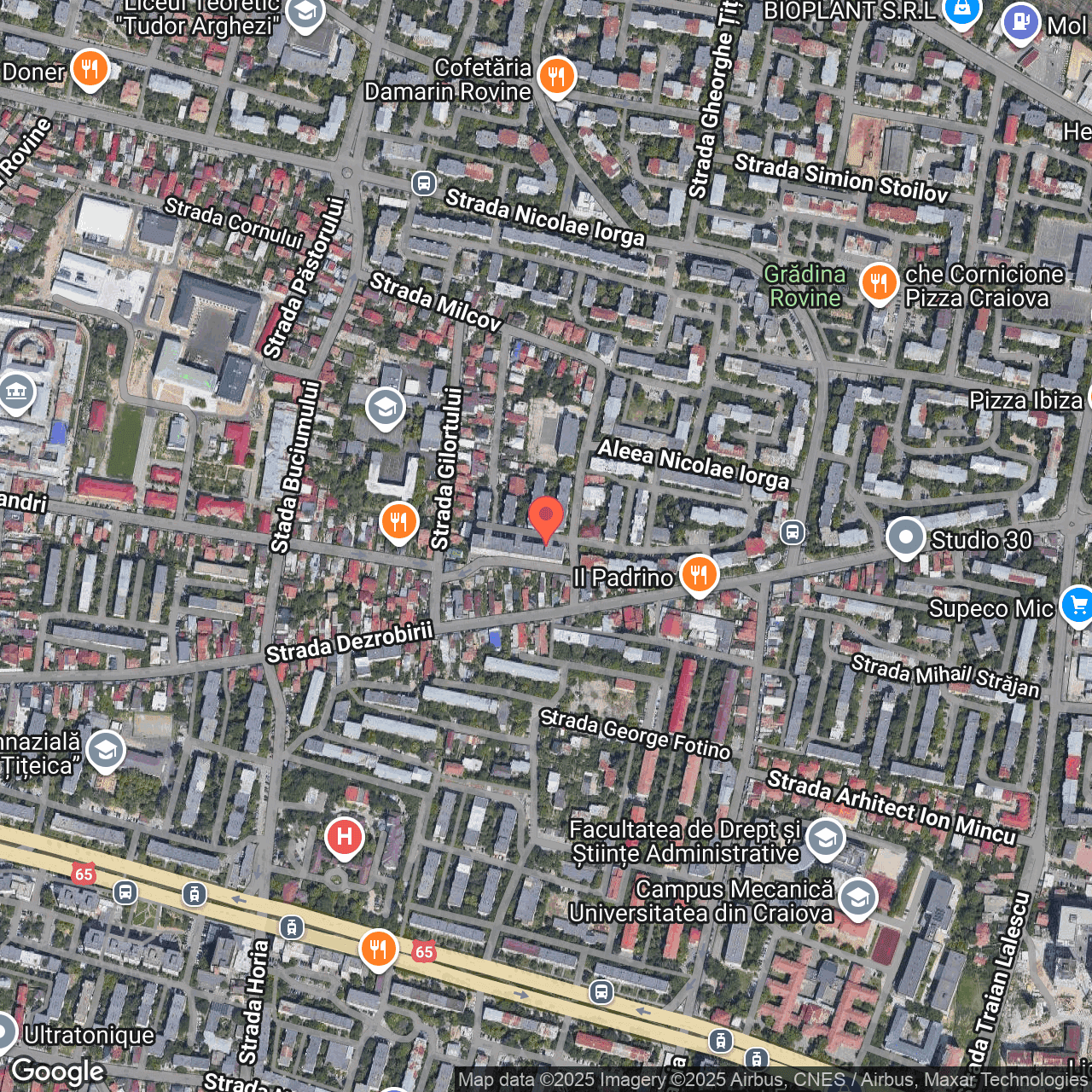 Poza harta hybrid, zoom 16, adresa Craiova, str. Desnatui, nr. 26, , judetul