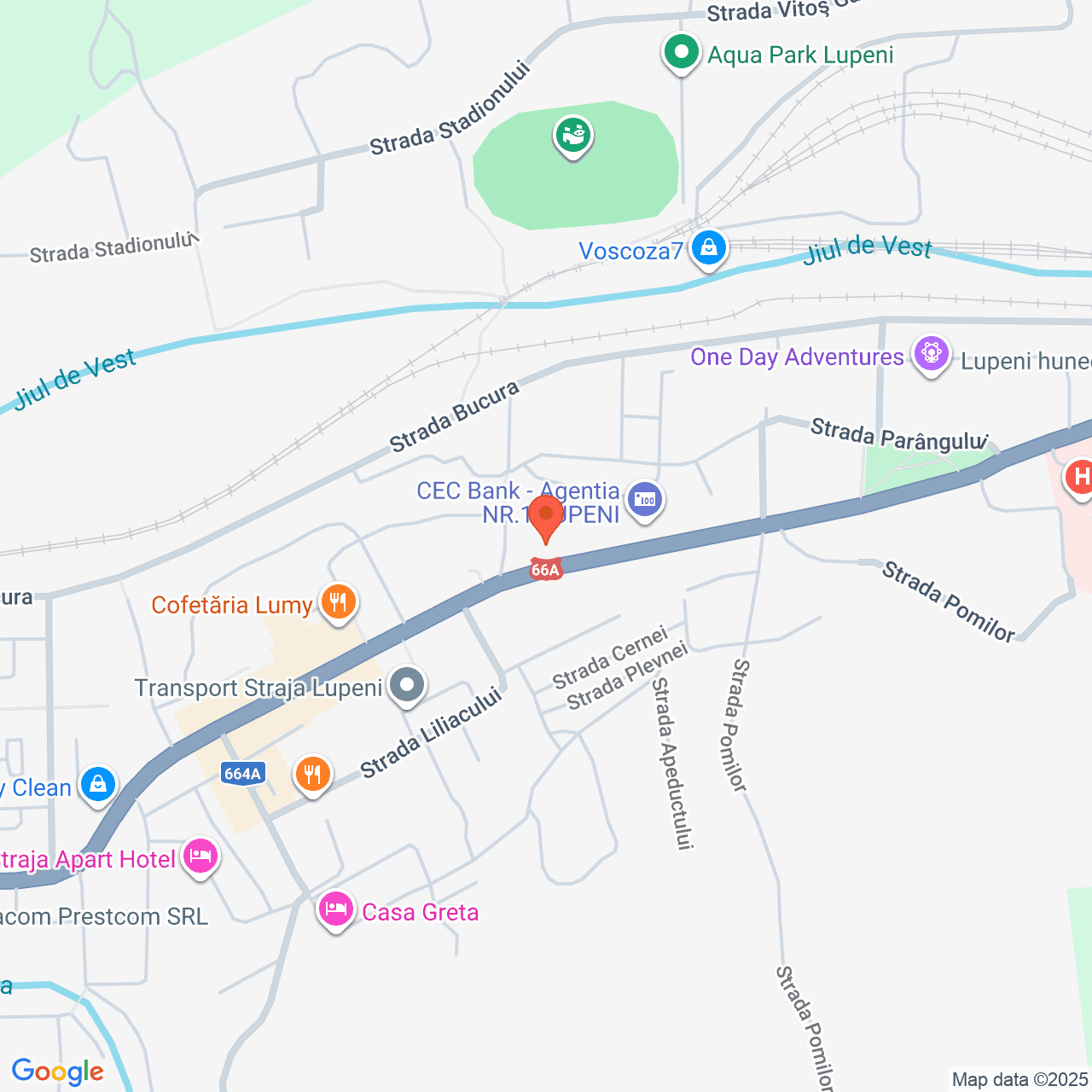 Poza harta streetview, zoom 16, adresa Lupeni, B-dul Tudor Vladimirescu, nr. 72, , judetul