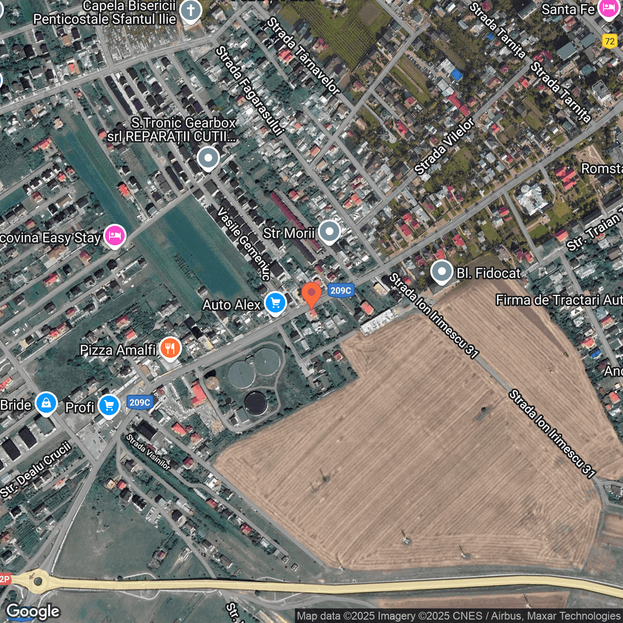 Poza harta hybrid, zoom 16, adresa Suceava, Str. Ion Irimescu, , judetul