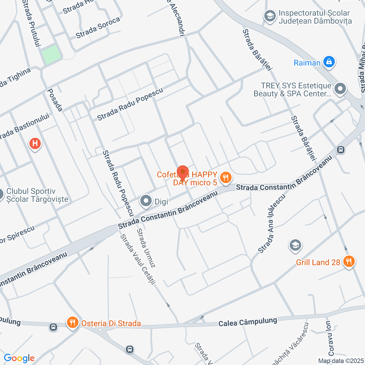 Poza harta streetview, zoom 16, adresa Targoviste, str. Radu cel Mare, nr. 1A, , judetul