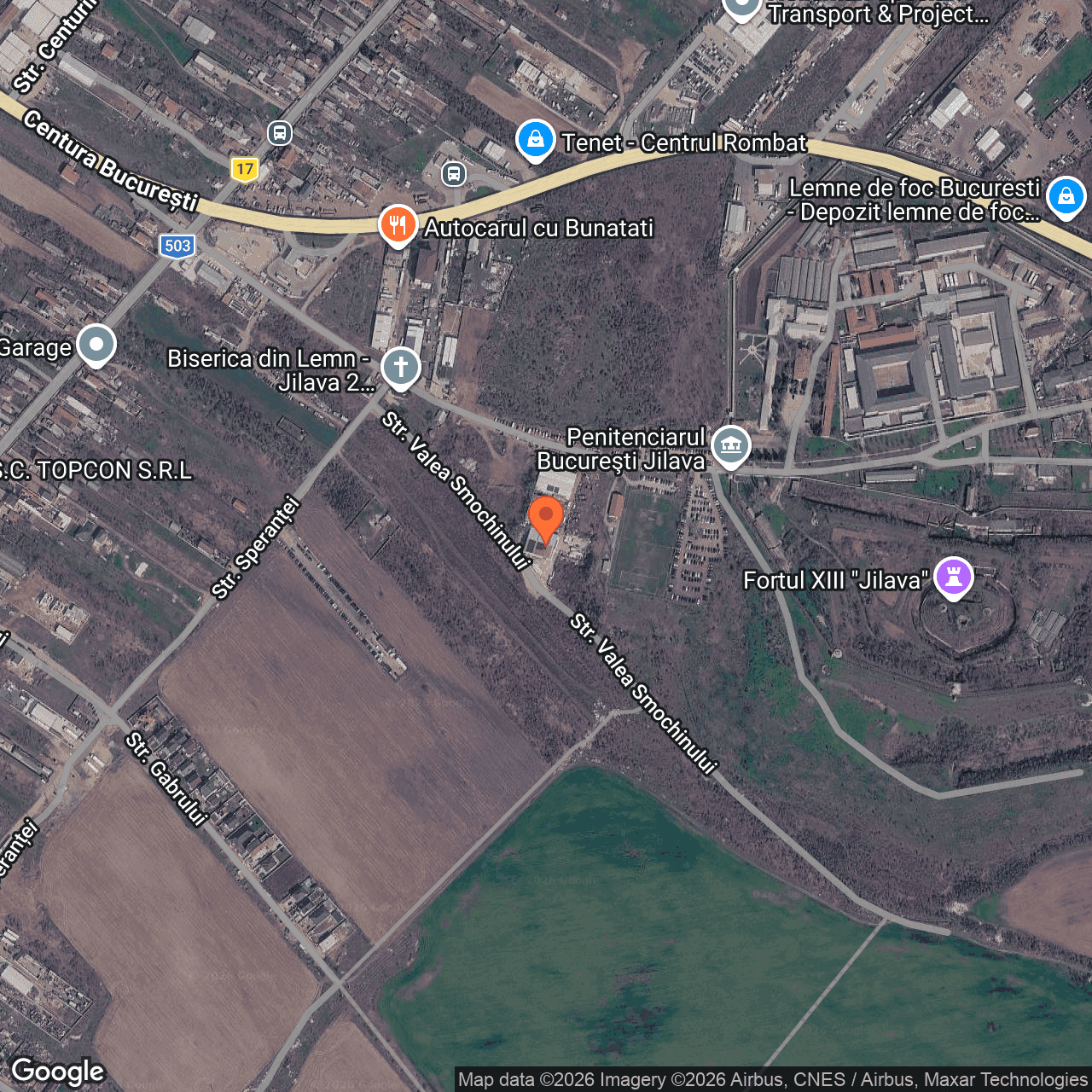 Poza harta hybrid, zoom 16, adresa Jilava, str. Sabarului, Nr.8c, , judetul