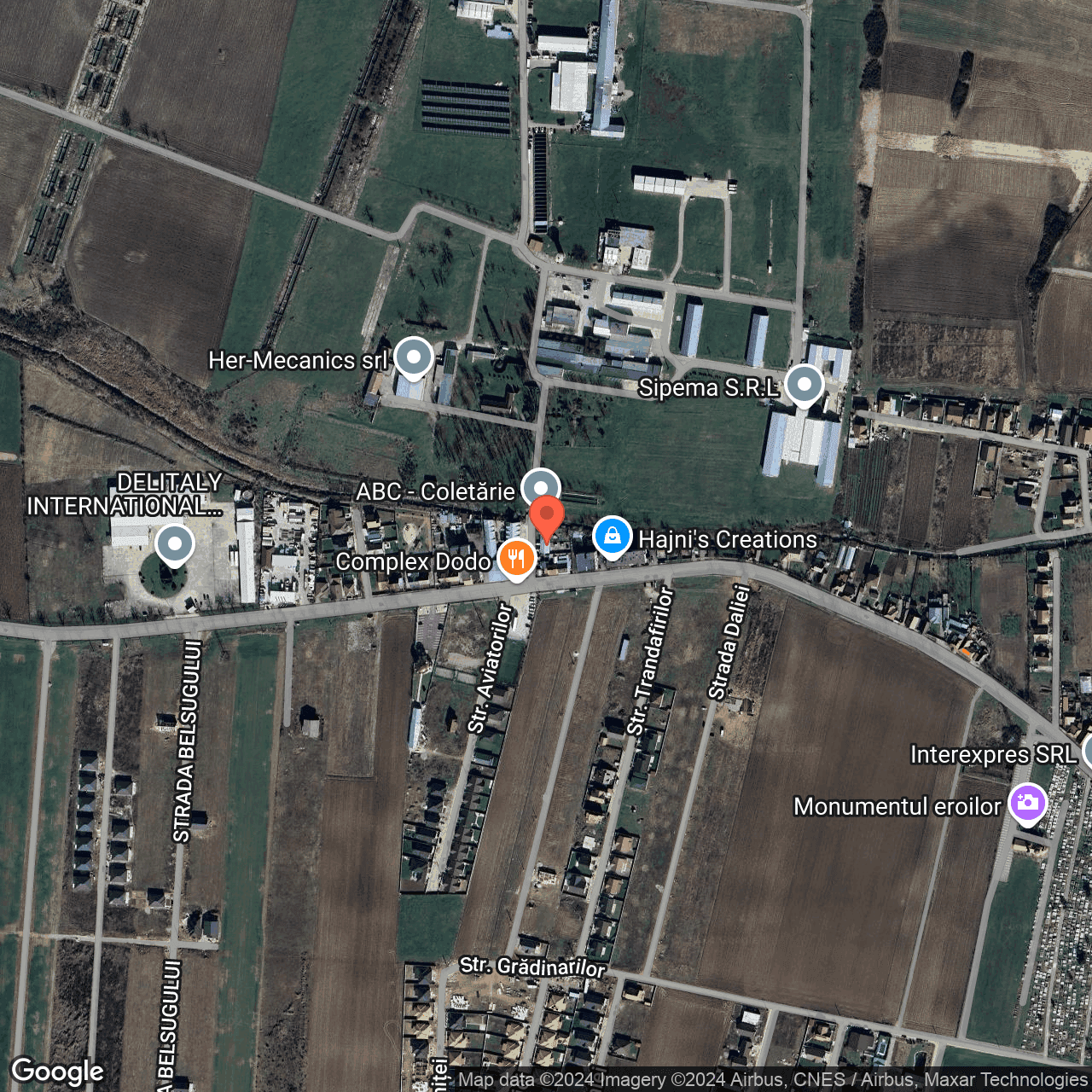 Poza harta hybrid, zoom 16, adresa Santandrei Bihor, , judetul