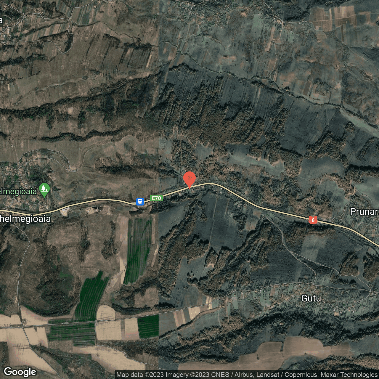 Poza harta hybrid, zoom 14, adresa Ghelmegioaia Prunisor, , judetul