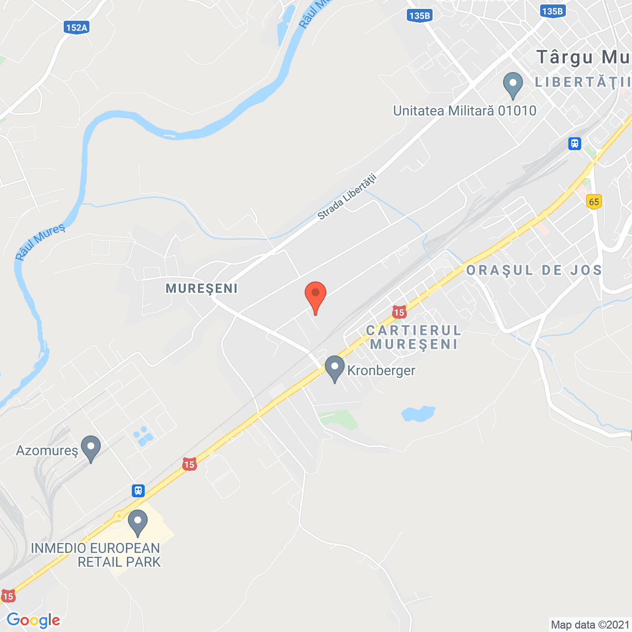 Poza harta streetview, zoom 14, adresa Strada Depozitelor 45-47, Targu Mures, judetul Mures