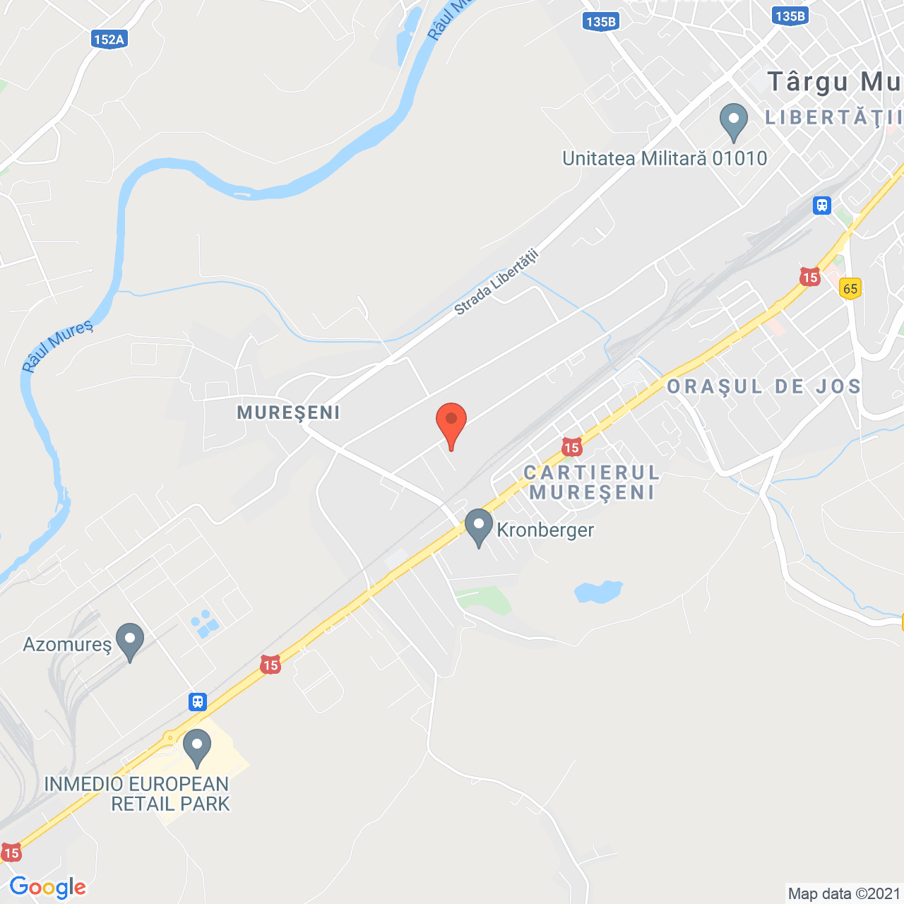 Poza harta streetview, zoom 14, adresa Strada Depozitelor 45-47, Targu Mures, judetul Mures