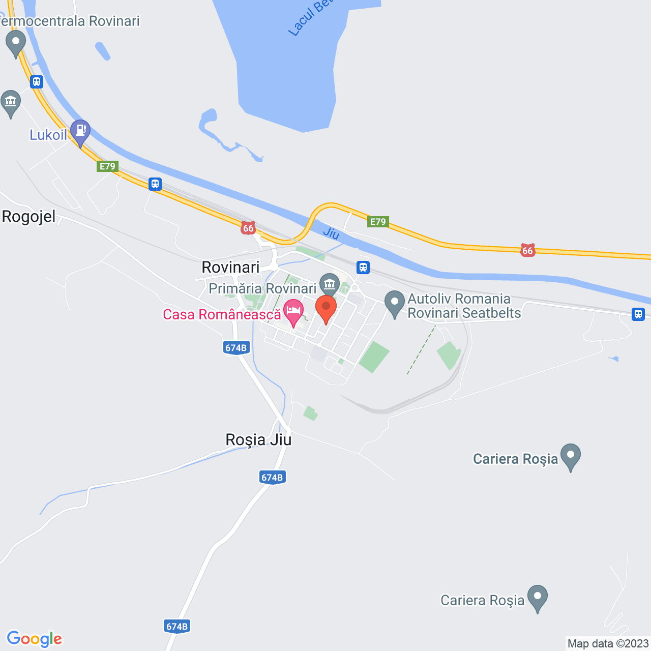 Poza harta streetview, zoom 14, adresa Rovinari, str. Muncii, nr. 8, , judetul