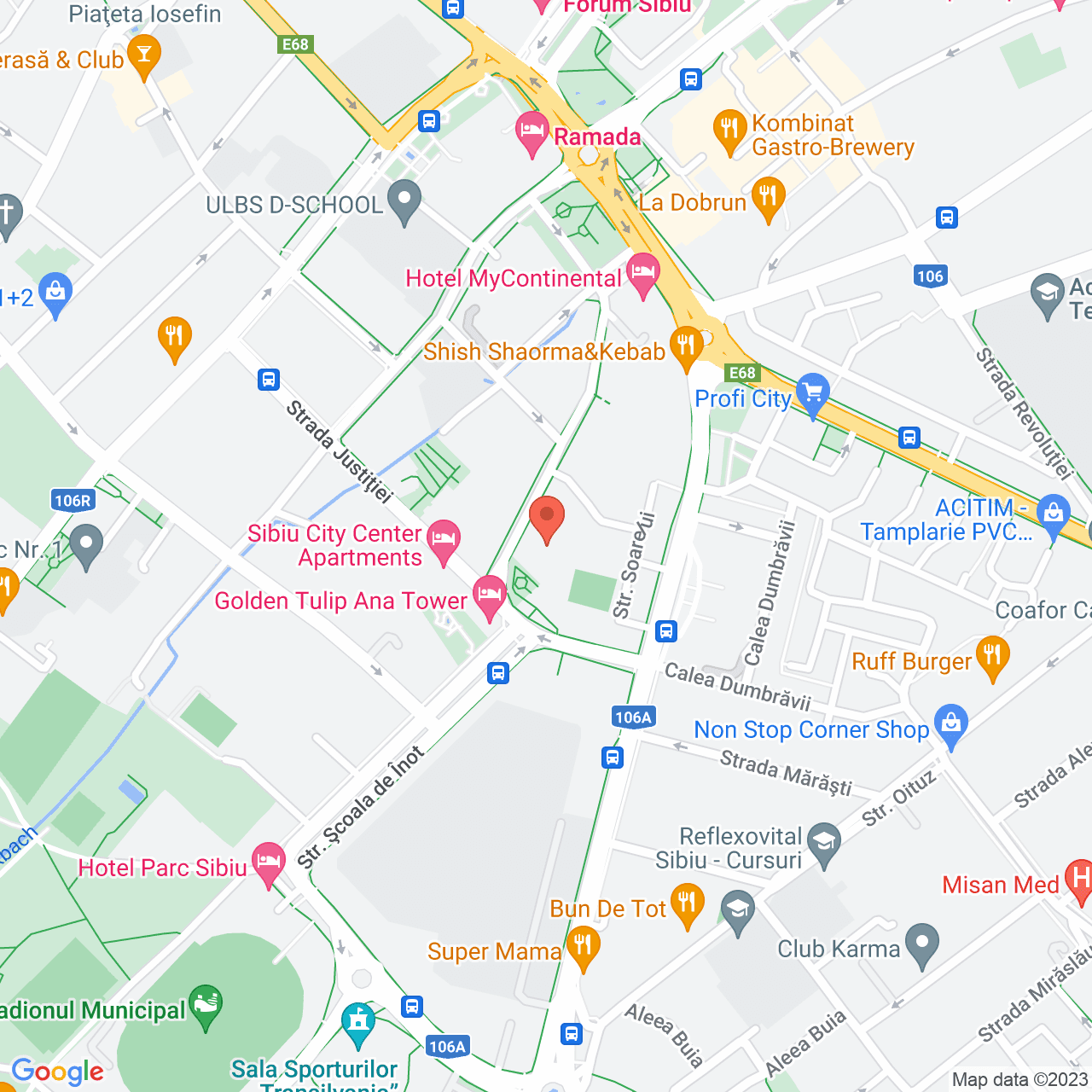 Poza harta streetview, zoom 16, adresa str. Somesului, nr. 19 Sibiu, , judetul