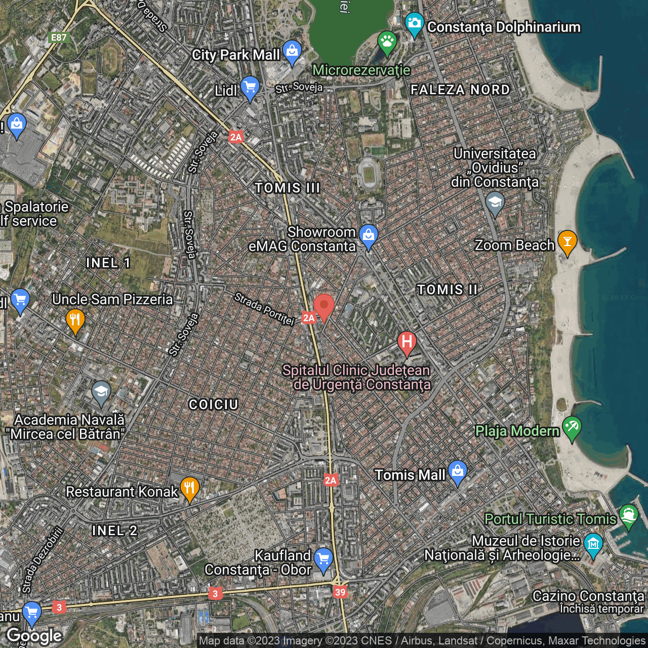 Poza harta hybrid, zoom 14, adresa Constanta, str. Poporului, nr. 38C, , judetul